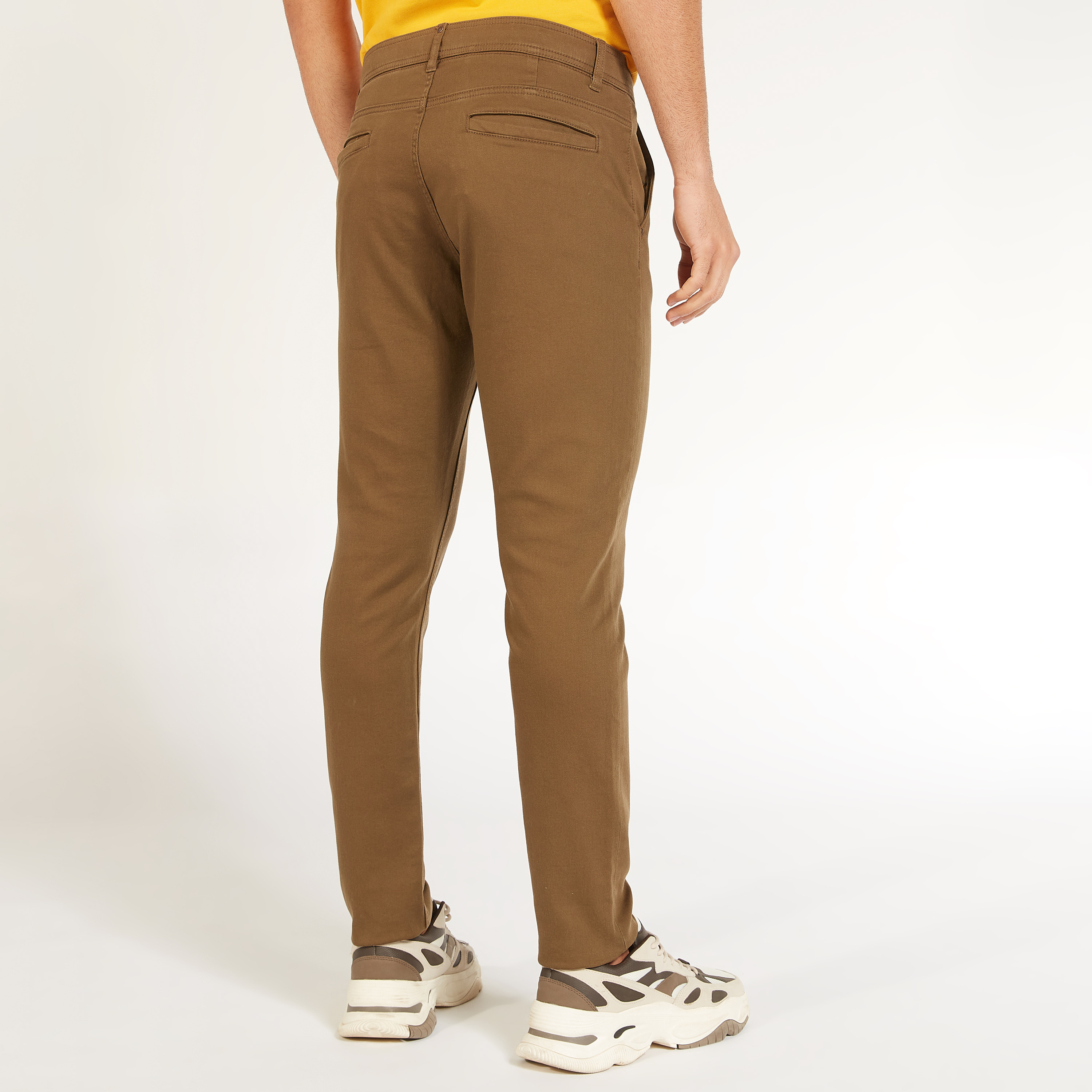 Solid Slim Fit Trousers with Pockets and Button Closure-men-clothing-bottoms-trousersandchinos-trousers-image-13