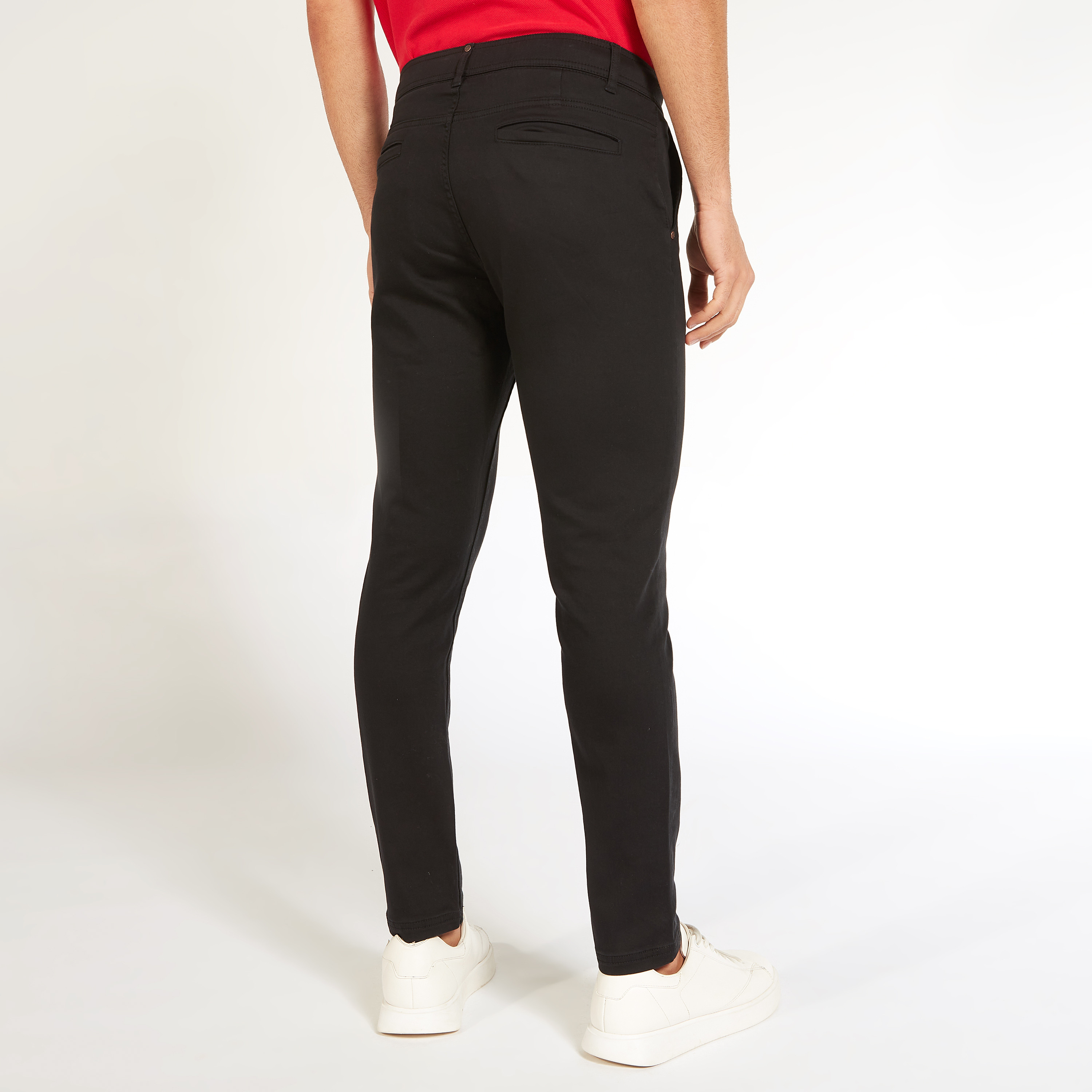 Solid Slim Fit Trousers with Pockets and Button Closure-men-clothing-bottoms-trousersandchinos-trousers-image-17