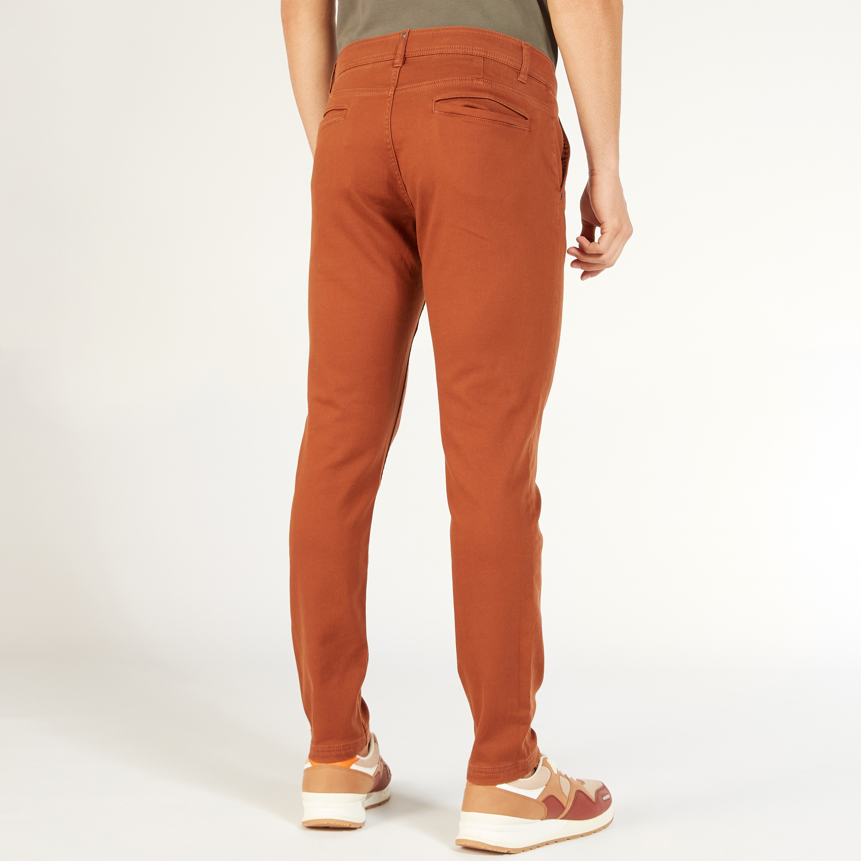 Solid Slim Fit Trousers with Pockets and Button Closure-men-clothing-bottoms-trousersandchinos-trousers-image-21