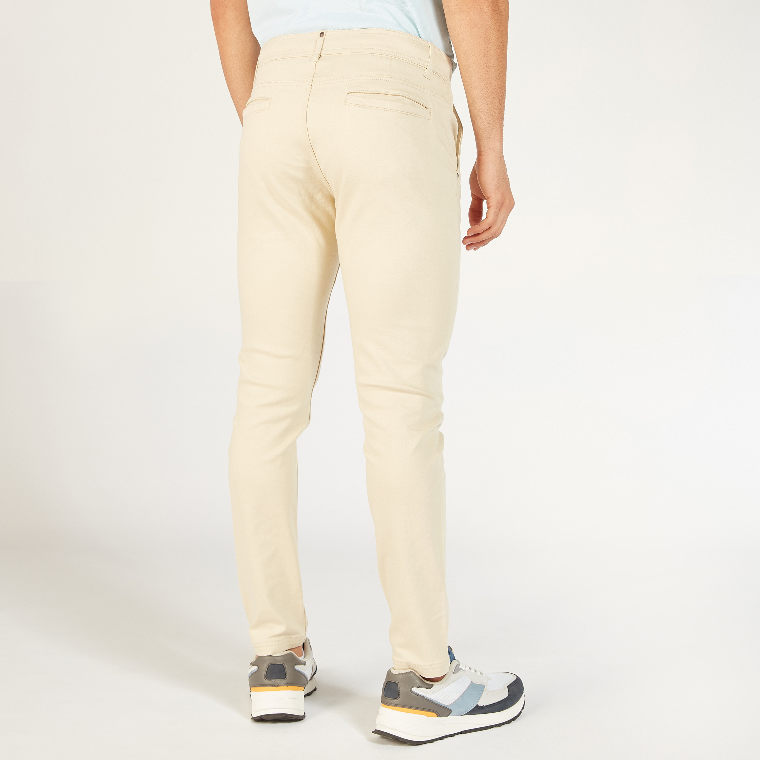 Solid Slim Fit Trousers with Pockets and Button Closure-men-clothing-bottoms-trousersandchinos-trousers-image-25