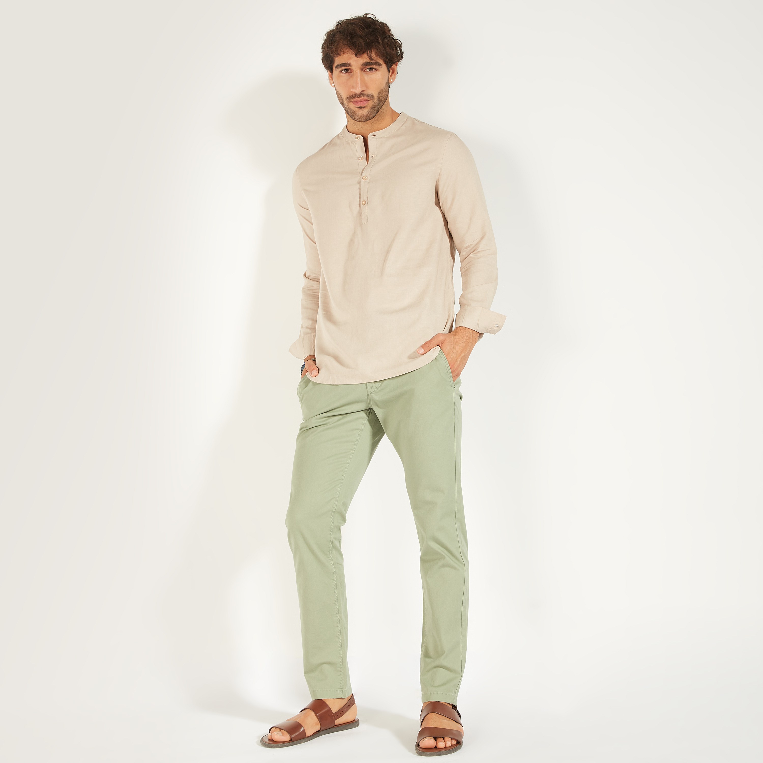 Solid Chino with Button Closure and Pockets-men-clothing-trousersandchinos-chinos-image-1