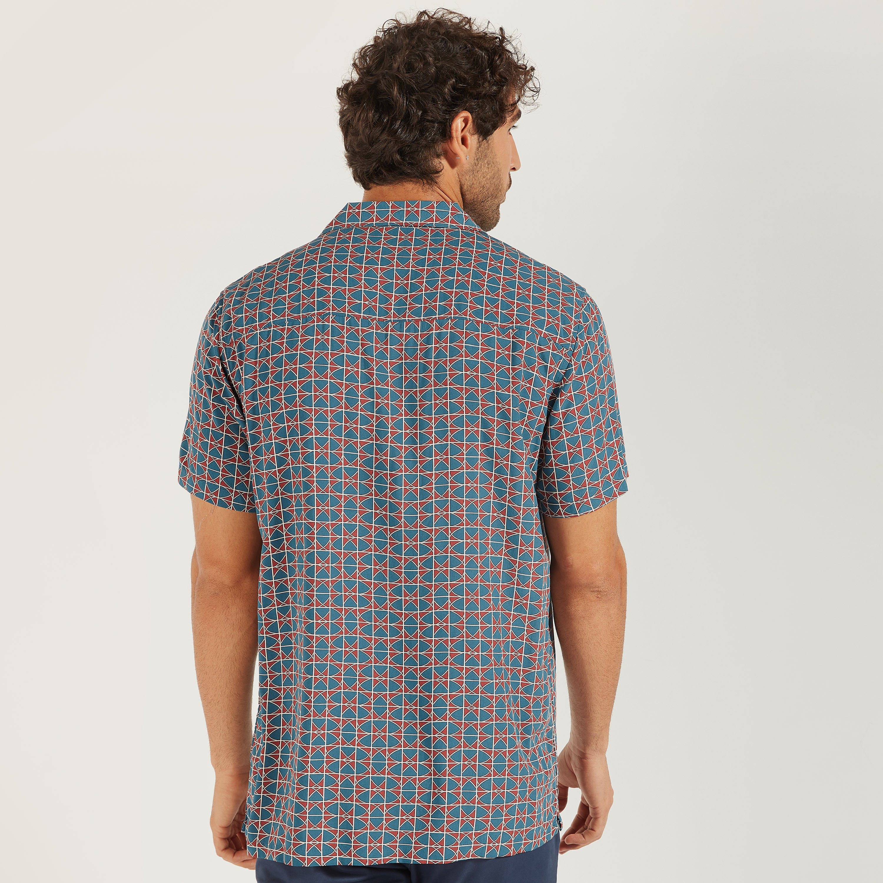 Printed Shirt with Short Sleeves-men-clothing-shirts-image-4