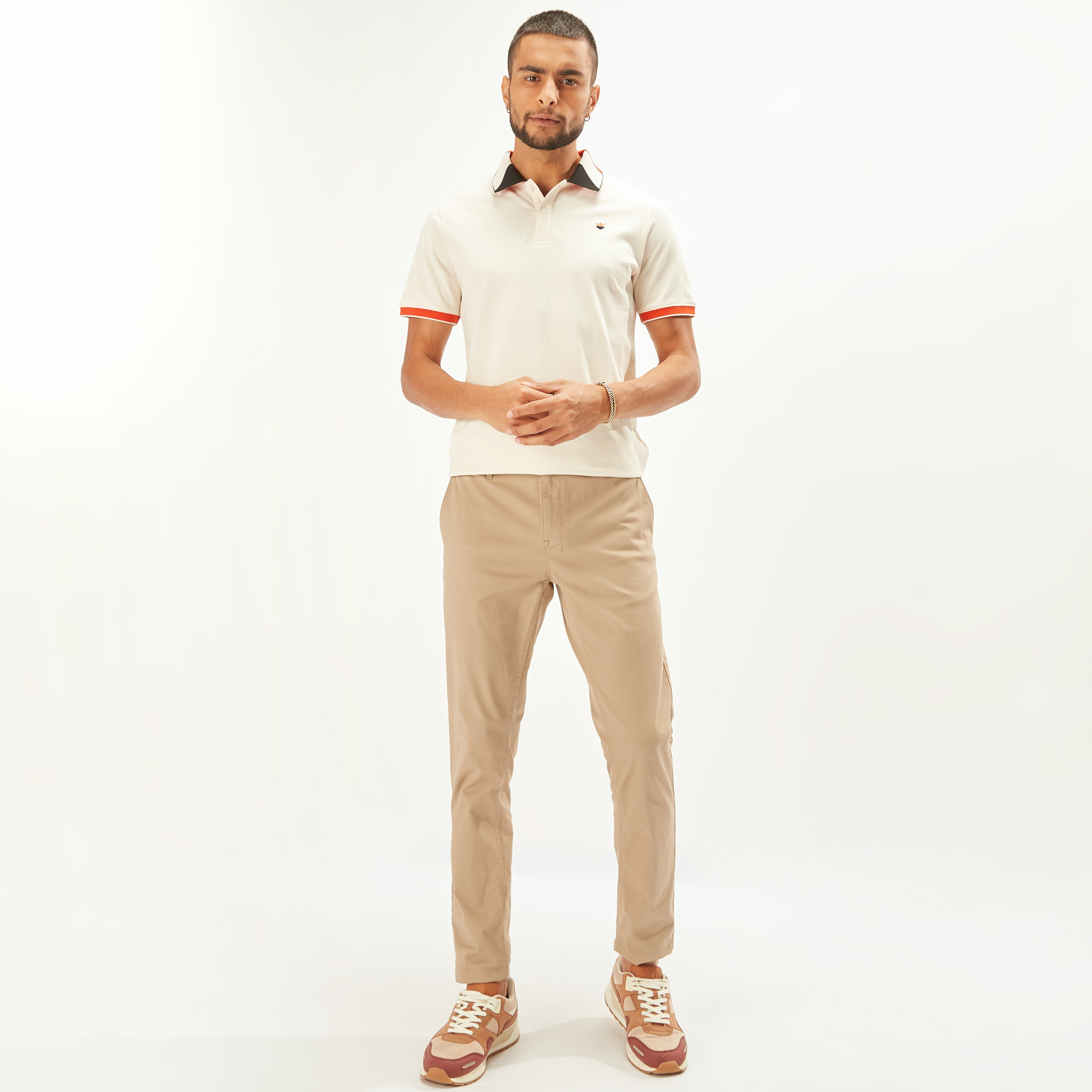 Jacquard Detail Polo T-shirt with Short Sleeves and Button Closure-men-clothing-tshirtsandpolos-polos-image-8