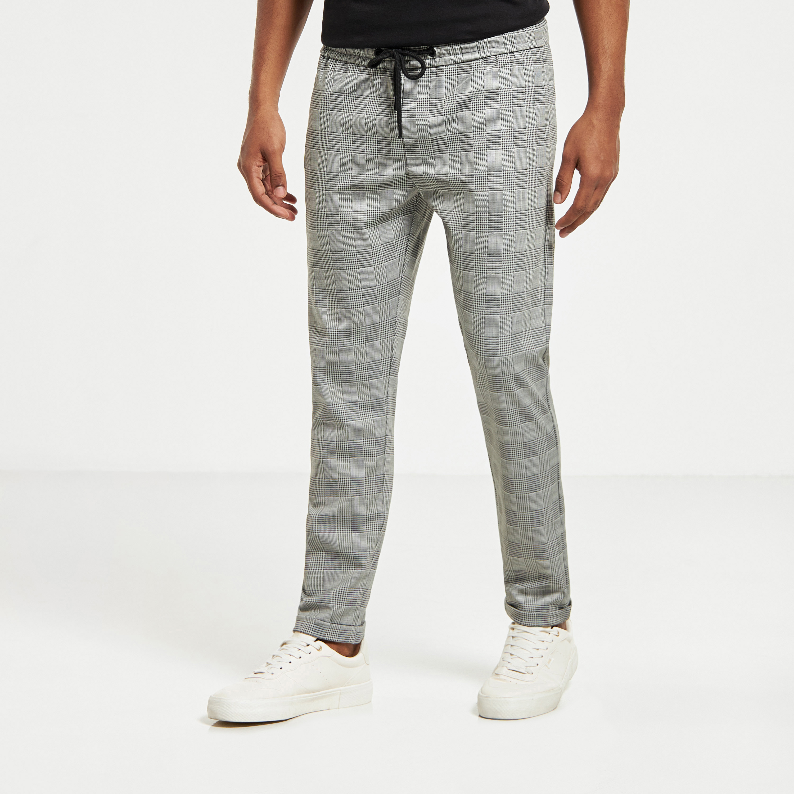 Pink Checked Trouser - Buy Pink Checked Trouser online in India