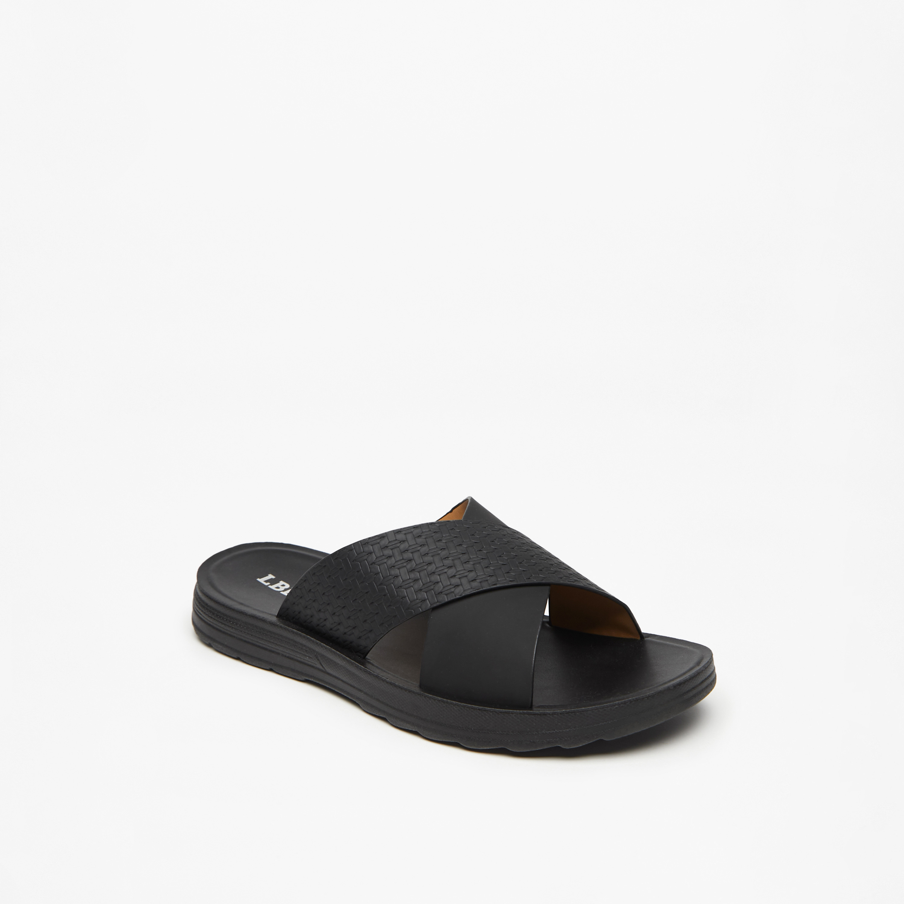 صندل مريح سهل الارتداء بارز الملمس للرجال من إل بي إل من شوإكسبريس-men-shoes-sandals-image-1