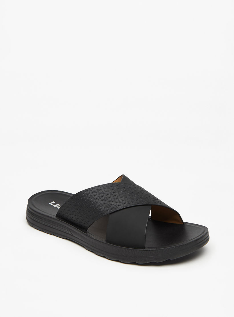 صندل مريح سهل الارتداء بارز الملمس للرجال من إل بي إل من شوإكسبريس-men-shoes-sandals-image-1