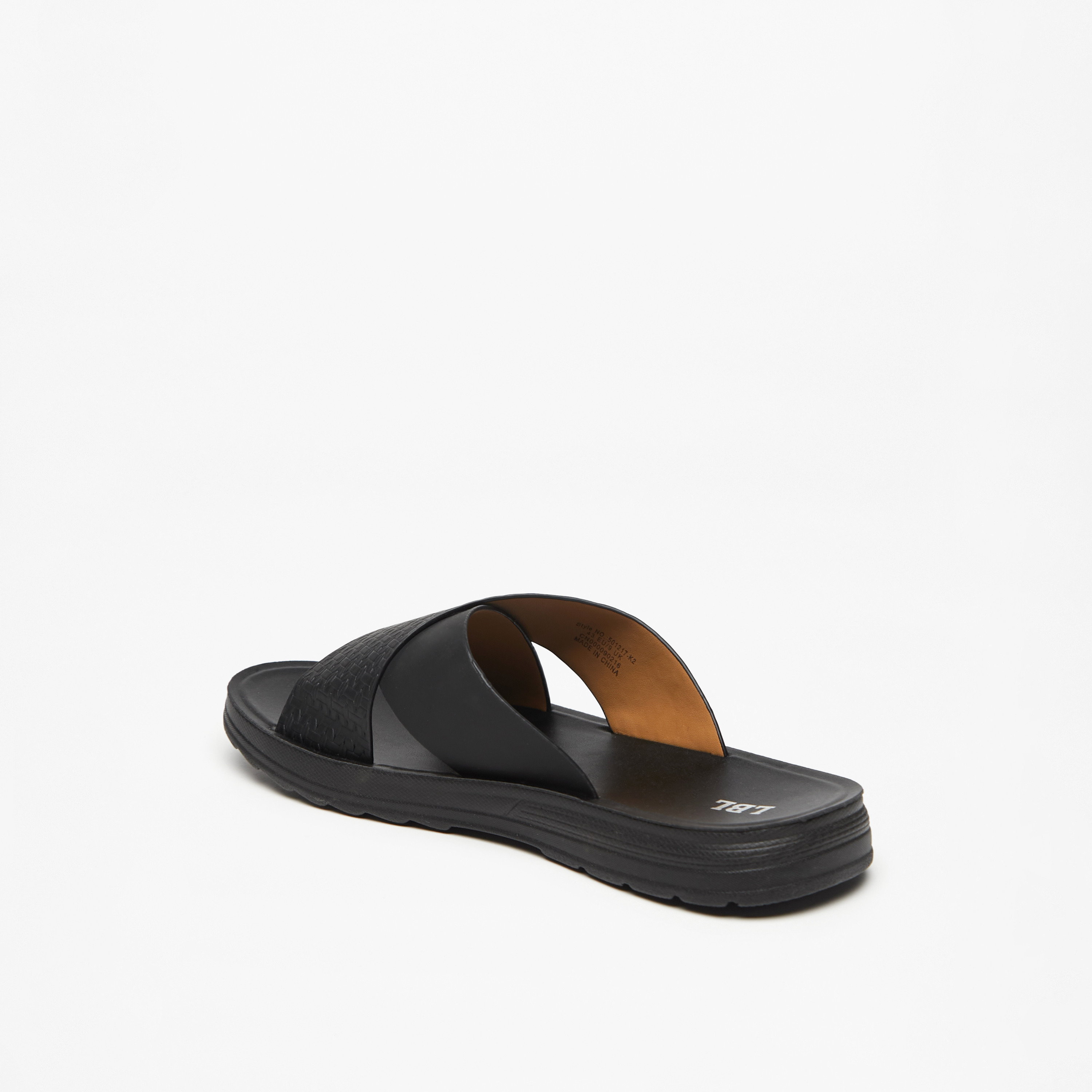 صندل مريح سهل الارتداء بارز الملمس للرجال من إل بي إل من شوإكسبريس-men-shoes-sandals-image-3