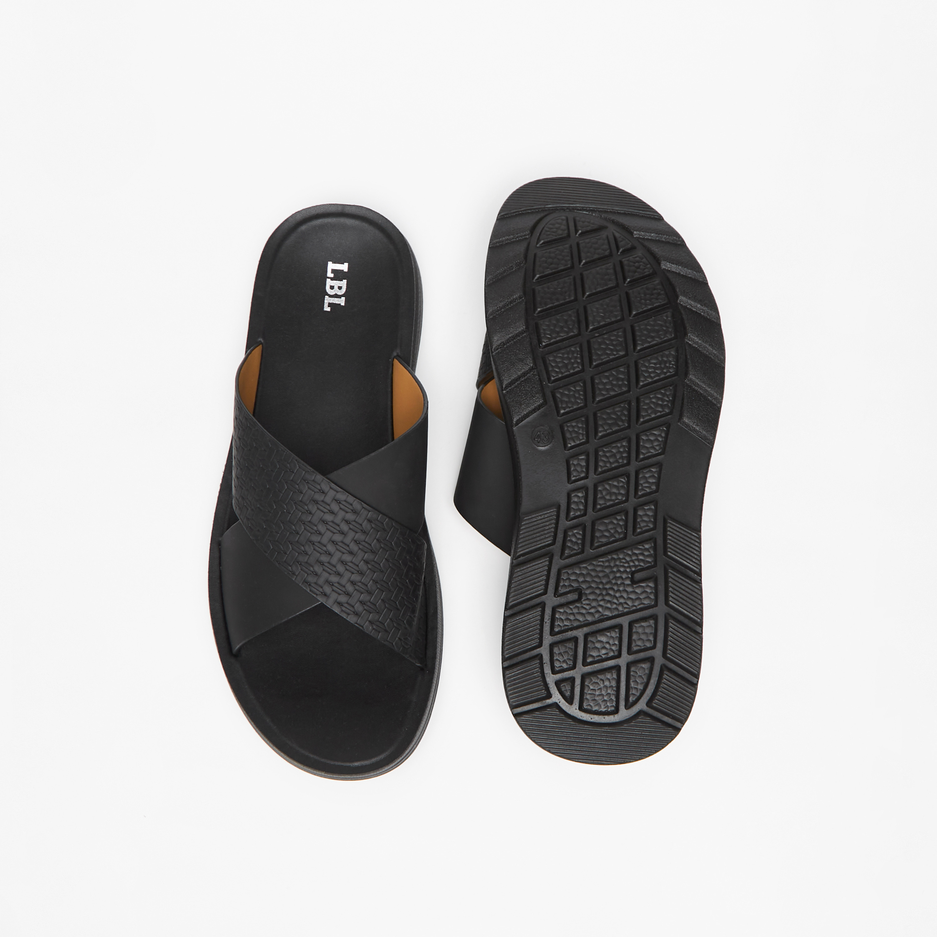 صندل مريح سهل الارتداء بارز الملمس للرجال من إل بي إل من شوإكسبريس-men-shoes-sandals-image-4