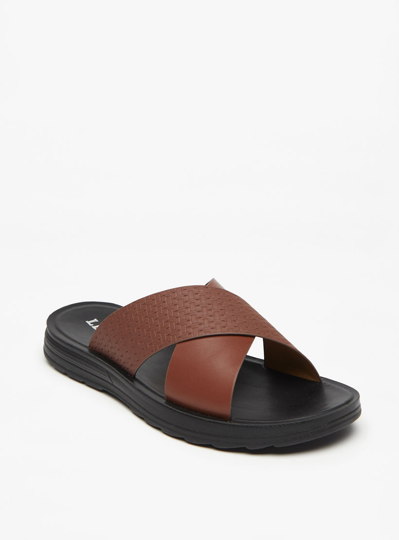 صندل مريح سهل الارتداء بارز الملمس للرجال من إل بي إل من شوإكسبريس-men-shoes-sandals-image-1