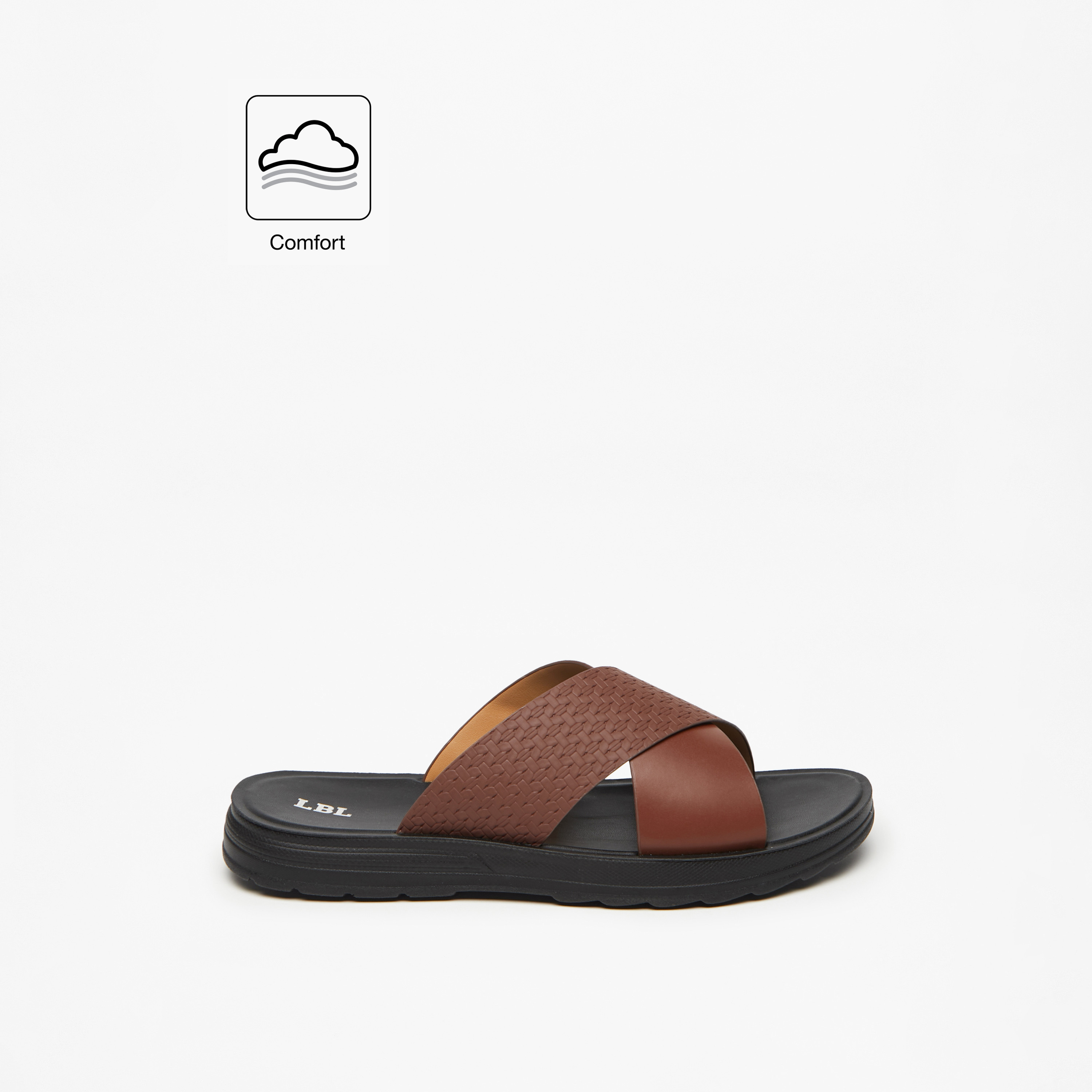 صندل مريح سهل الارتداء بارز الملمس للرجال من إل بي إل من شوإكسبريس-men-shoes-sandals-image-2