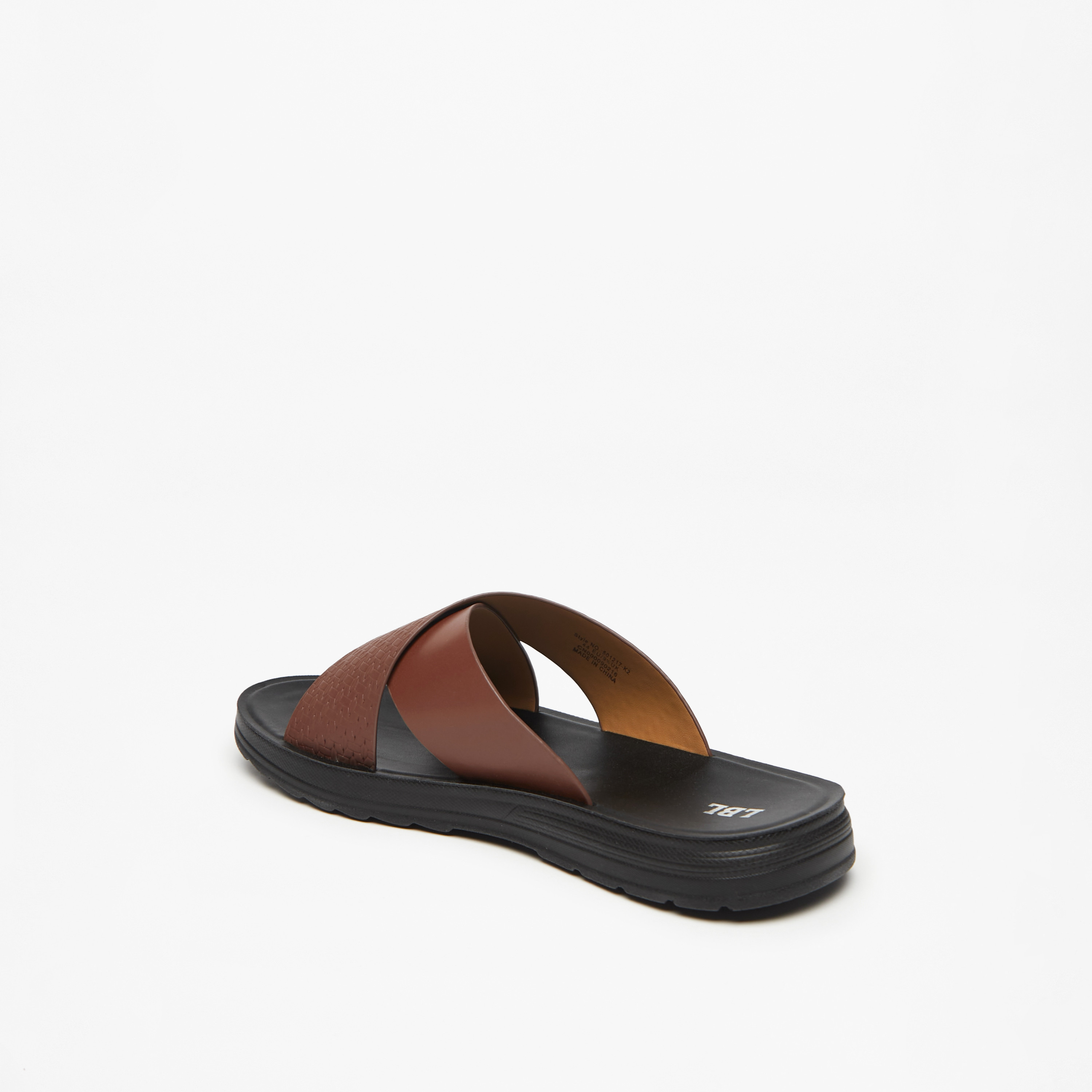 صندل مريح سهل الارتداء بارز الملمس للرجال من إل بي إل من شوإكسبريس-men-shoes-sandals-image-3