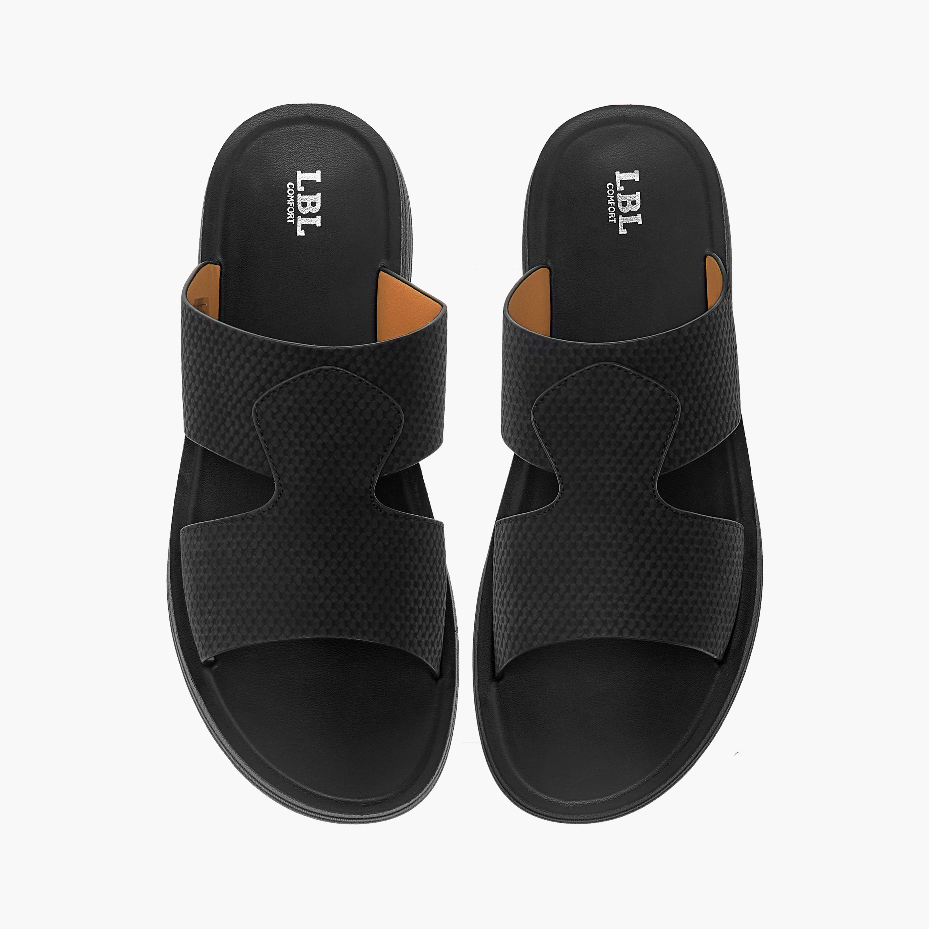 صندل عربي مريح سهل الارتداء بارز الملمس من إل بي إل من شو إكسبرس-men-shoes-sandals-image-1
