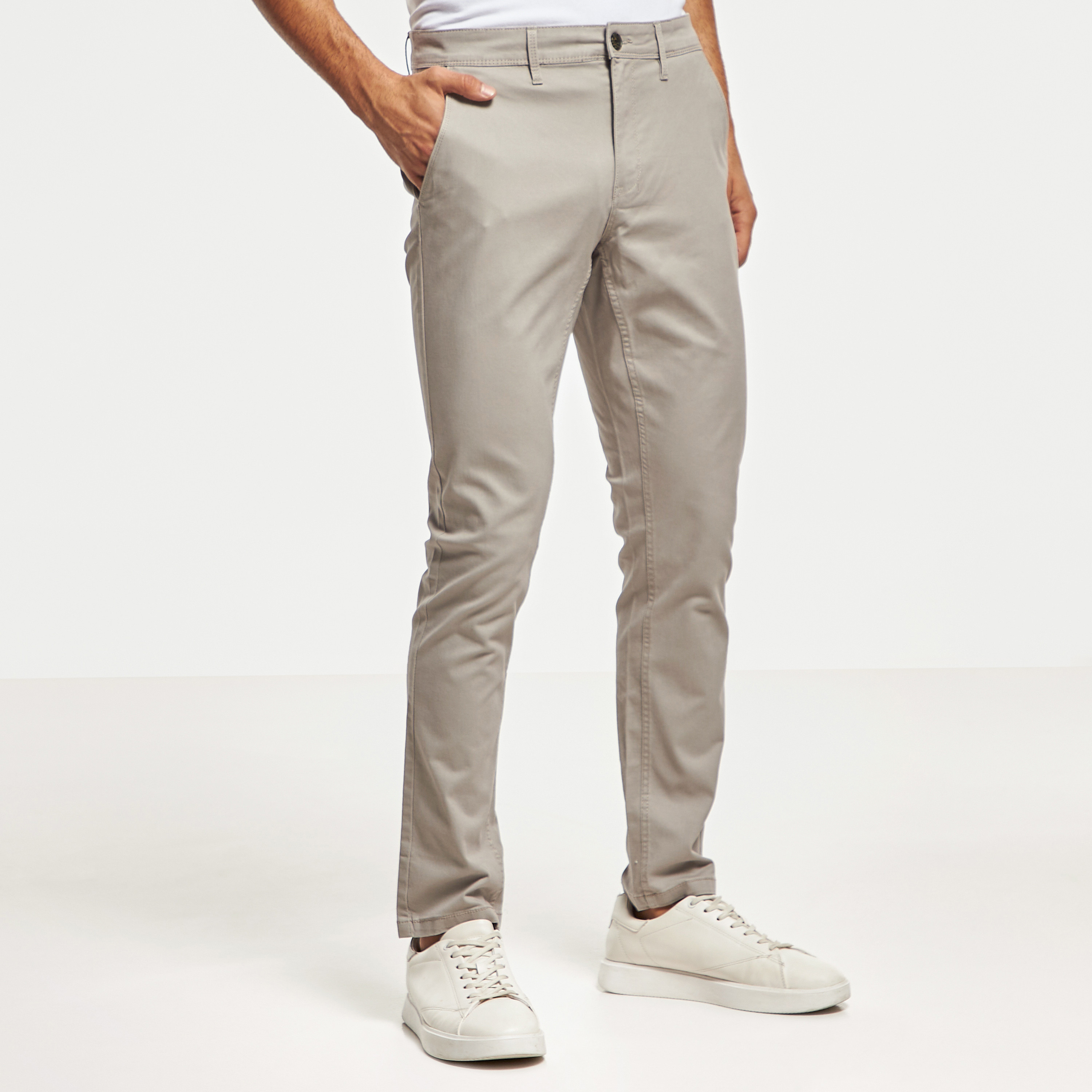Buy online Brown Polyester Chinos Casual Trousers from Bottom Wear for Men  by V-mart for ₹1019 at 15% off | 2024 Limeroad.com