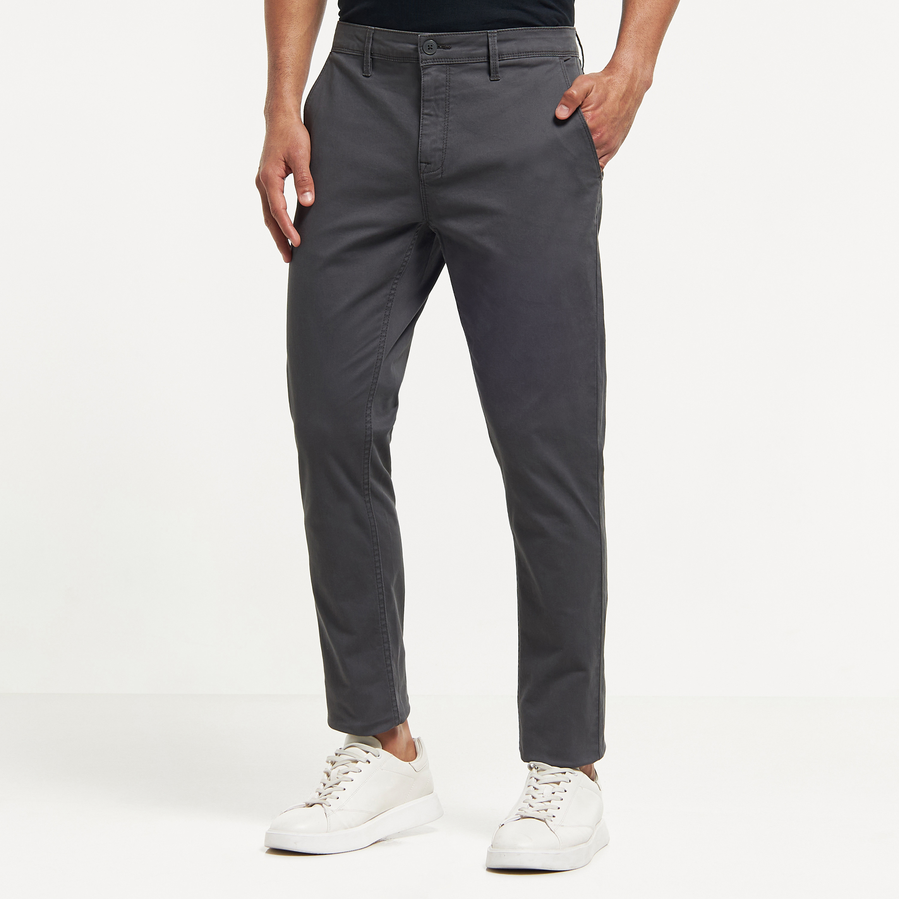 Grey chino store men