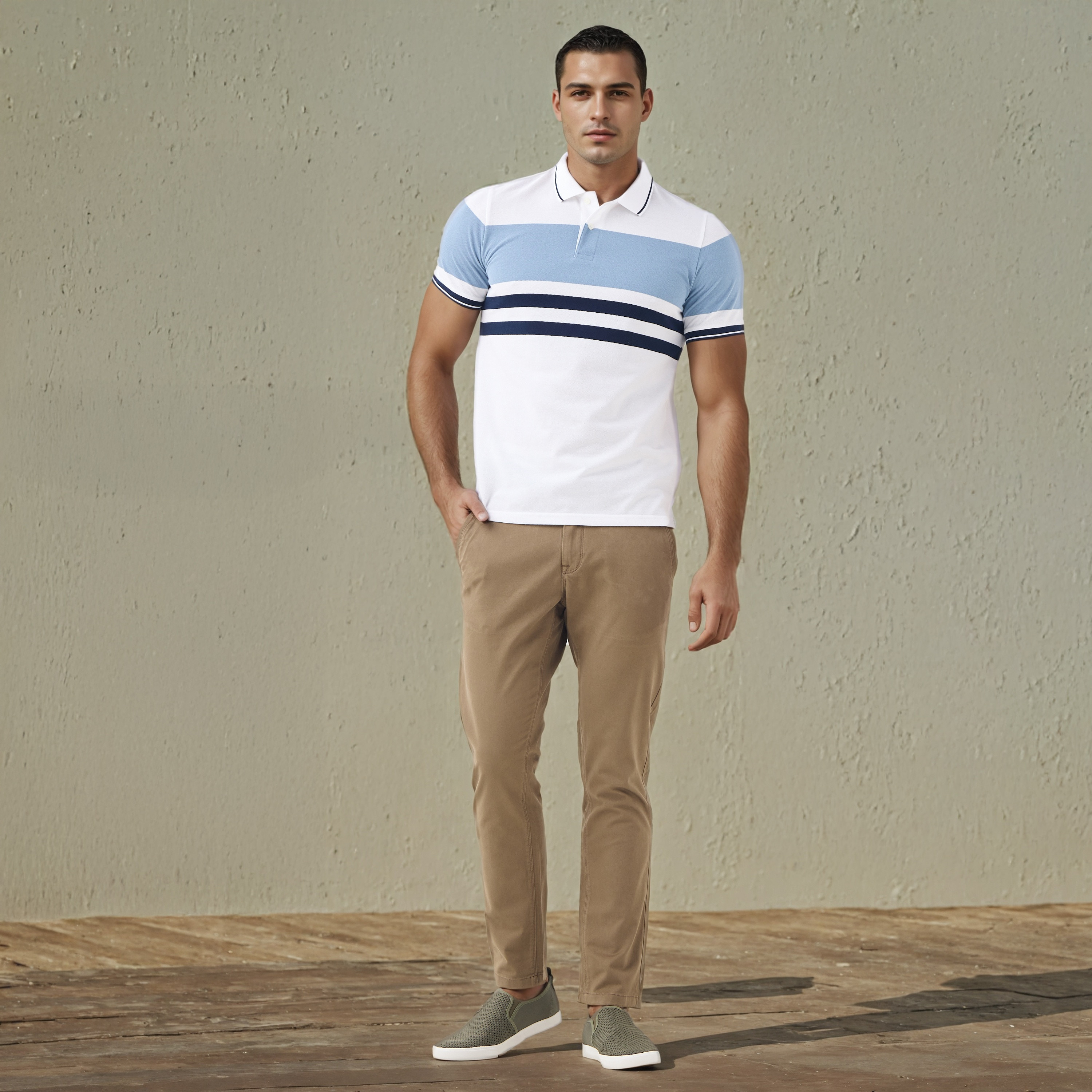 بنطلون تشينو بقصة ضيقة مع إغلاق بأزرار وجيوب-men-clothing-bottoms-trousersandchinos-chinos-image-4