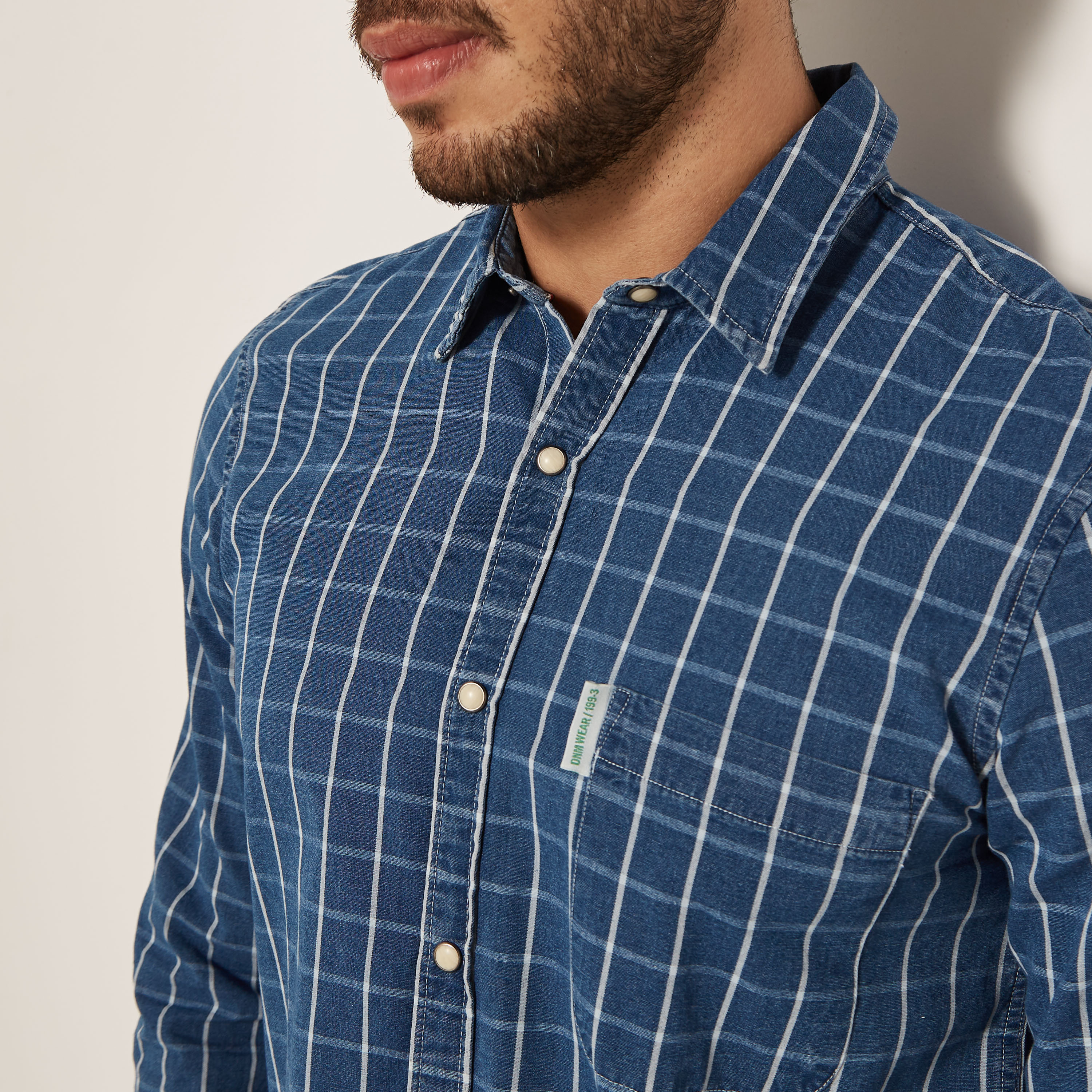 Blue checkered deals shirt