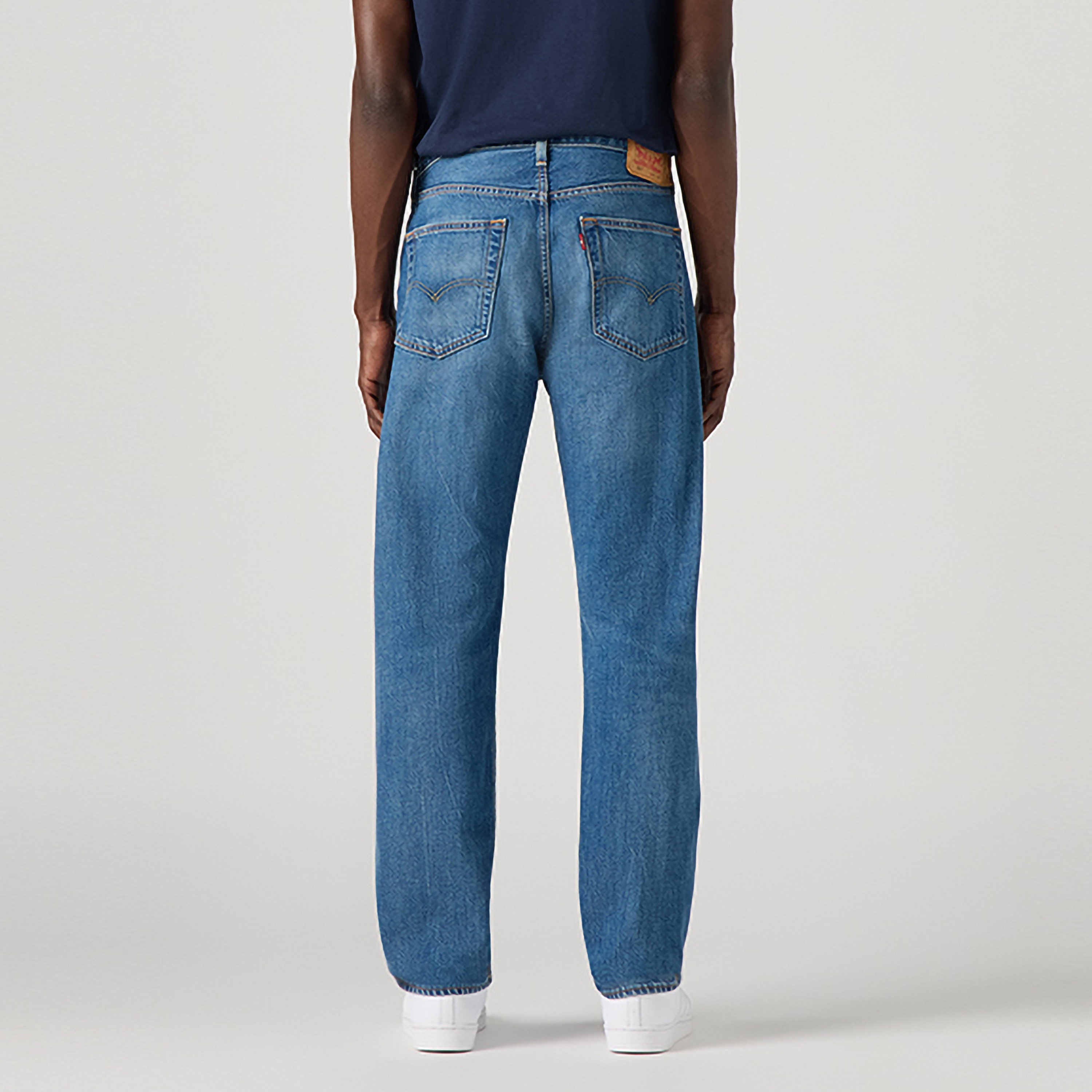 Levi's 501 Straight Fit Blue 5 Pocket Men's Jeans-men-clothing-bottoms-jeans-image-4