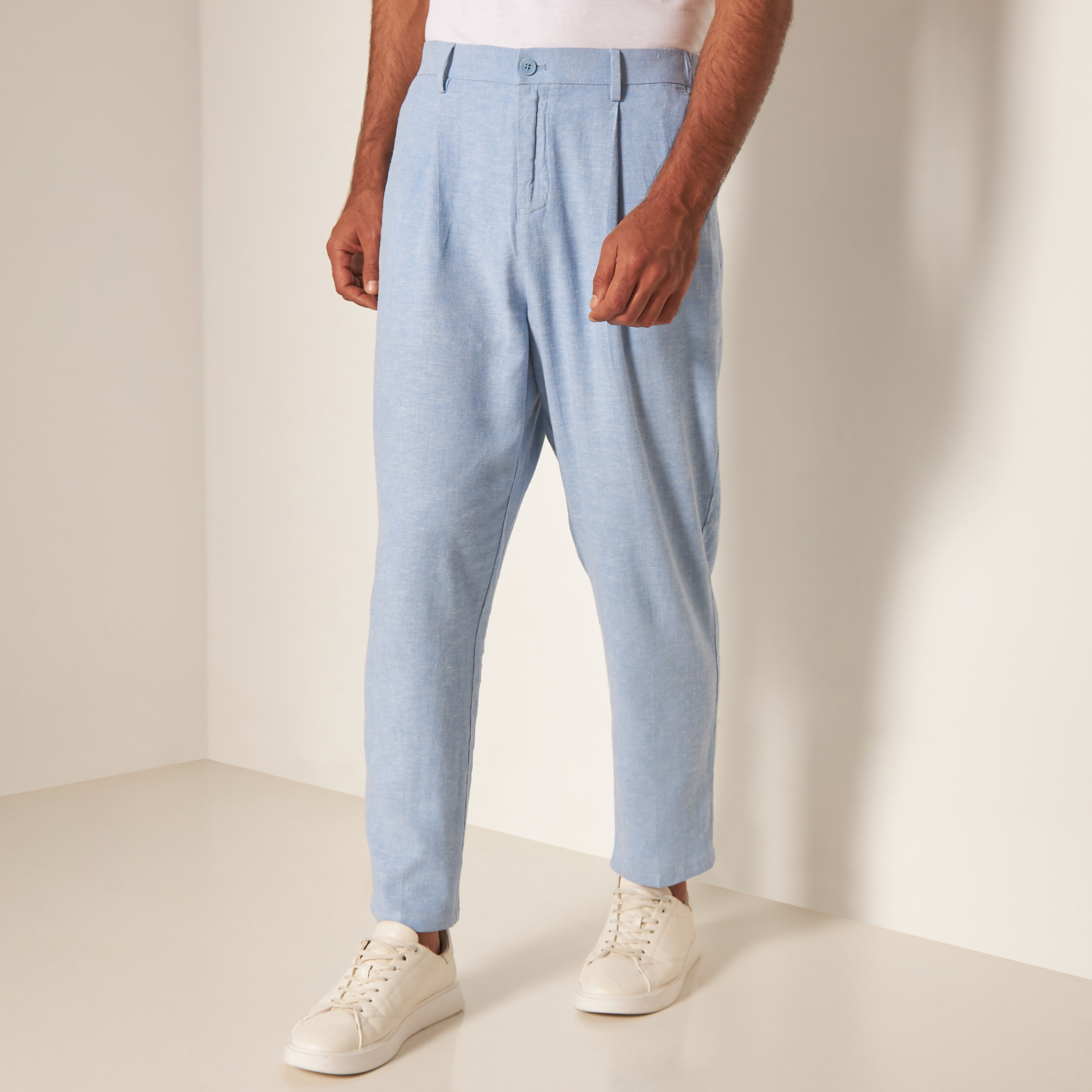 Buy linen trousers on sale online