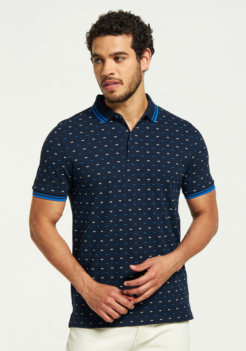Buy Men's All-Over Print Polo T-shirt with Short Sleeves Online ...