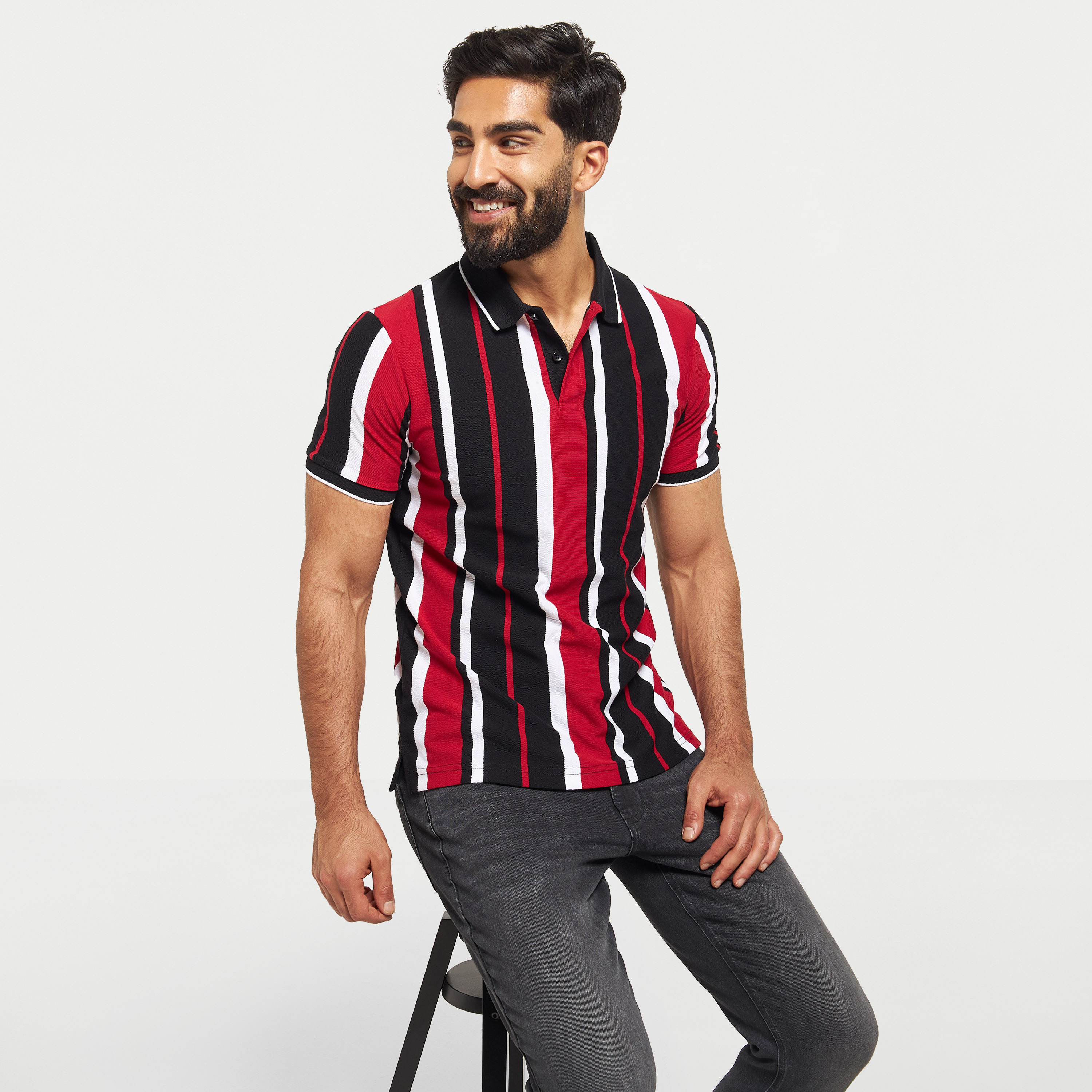 Striped polo outlet t shirts online