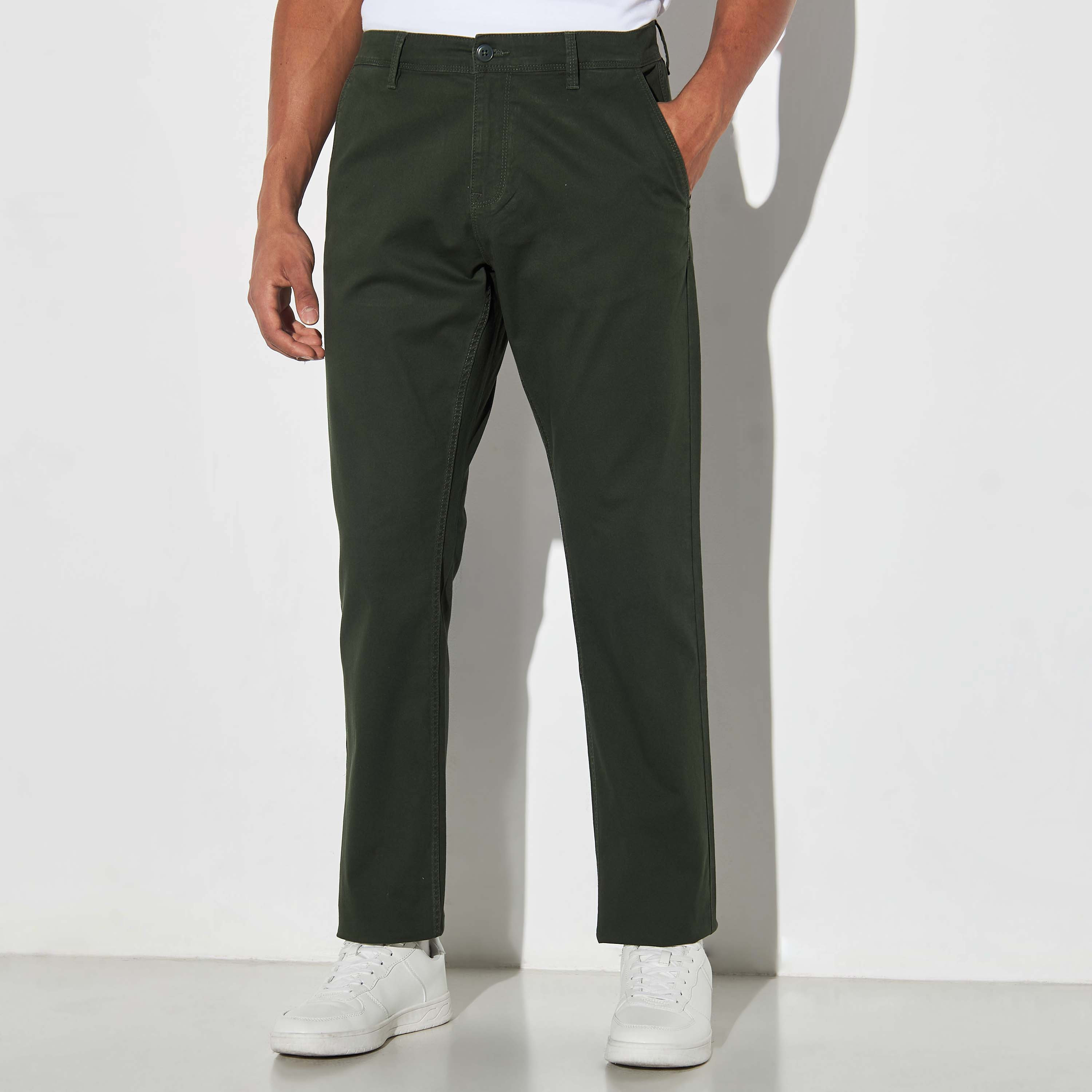 Regular Fit Chinos with Pockets-men-clothing-bottoms-trousersandchinos-chinos-image-1