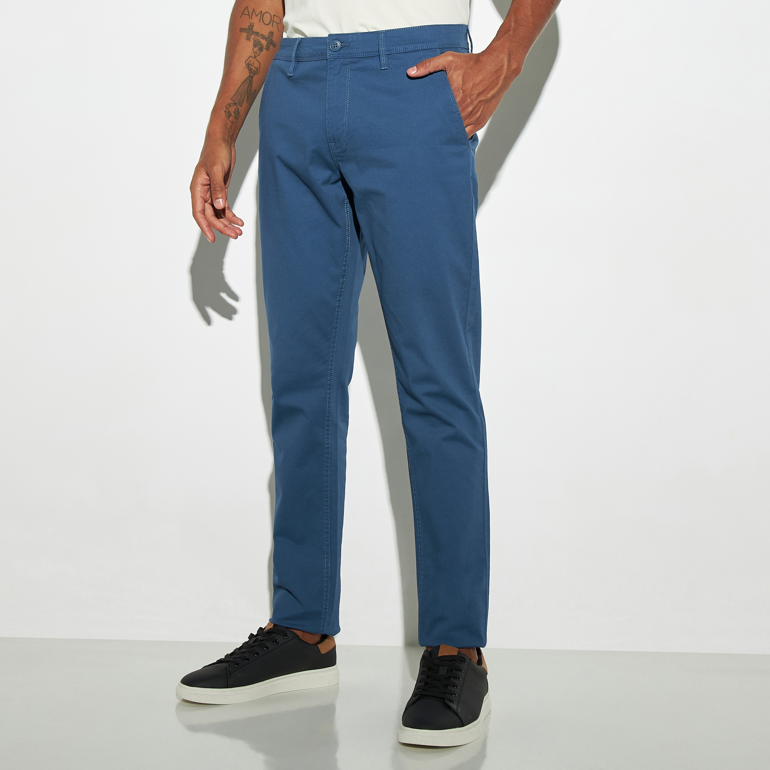 Regular Fit Chinos with Pockets-men-clothing-bottoms-trousersandchinos-chinos-image-1