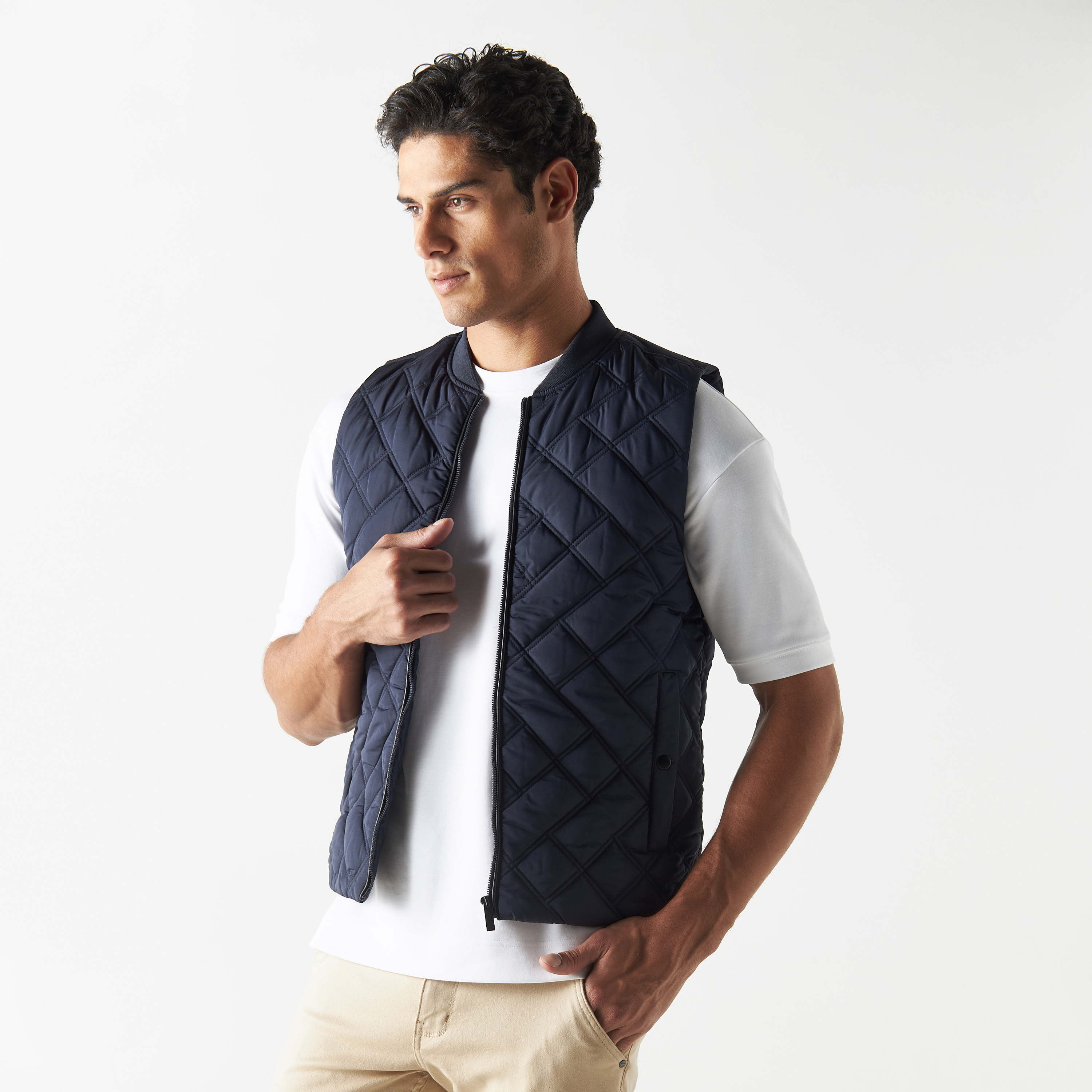 Sleeveless jacket on sale