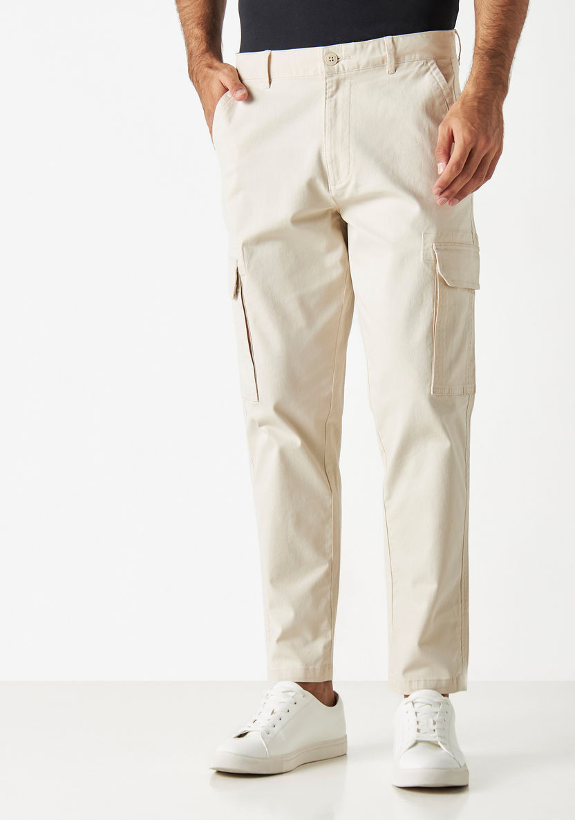 Men's Solid Slim Fit Pants