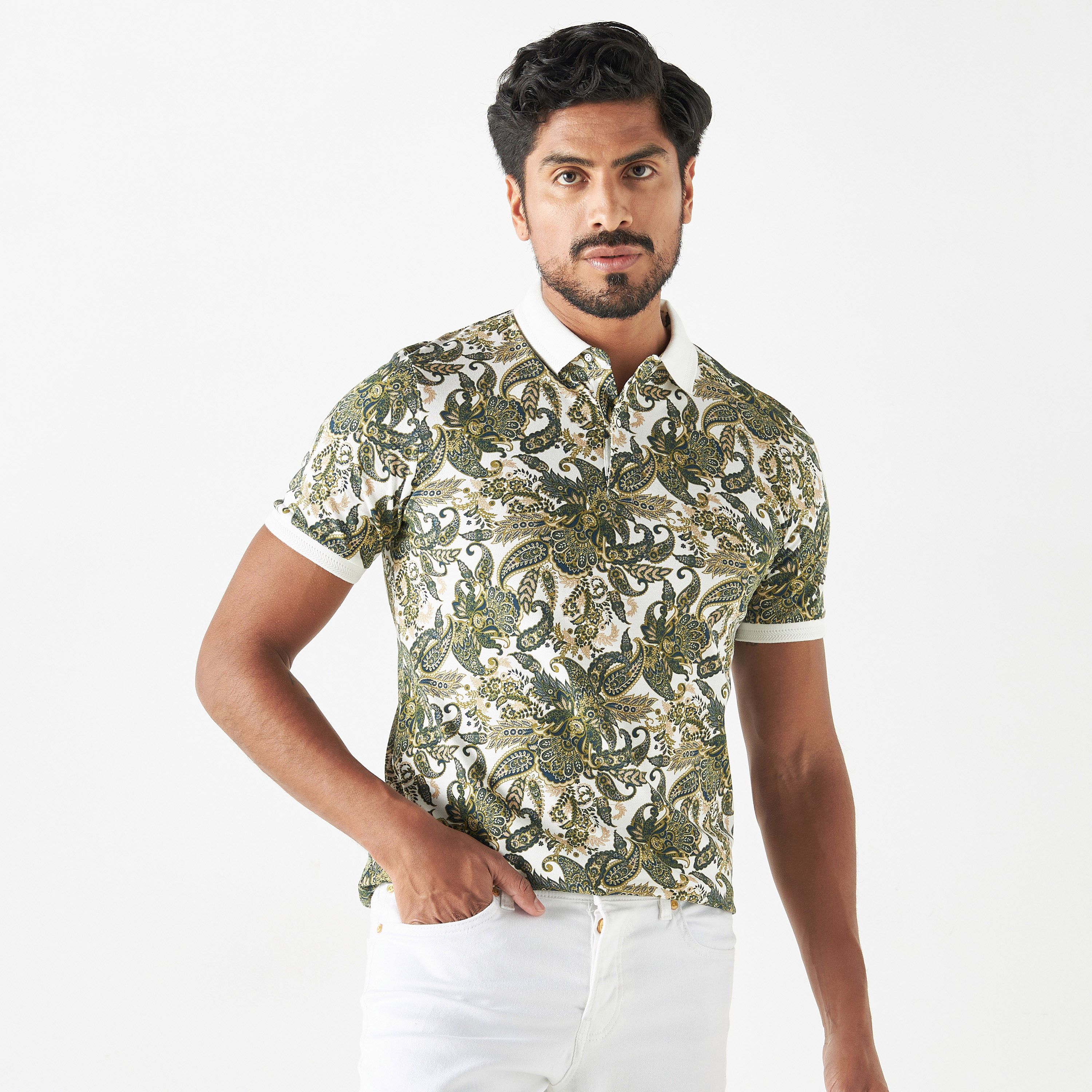 Paisley on sale polo shirt