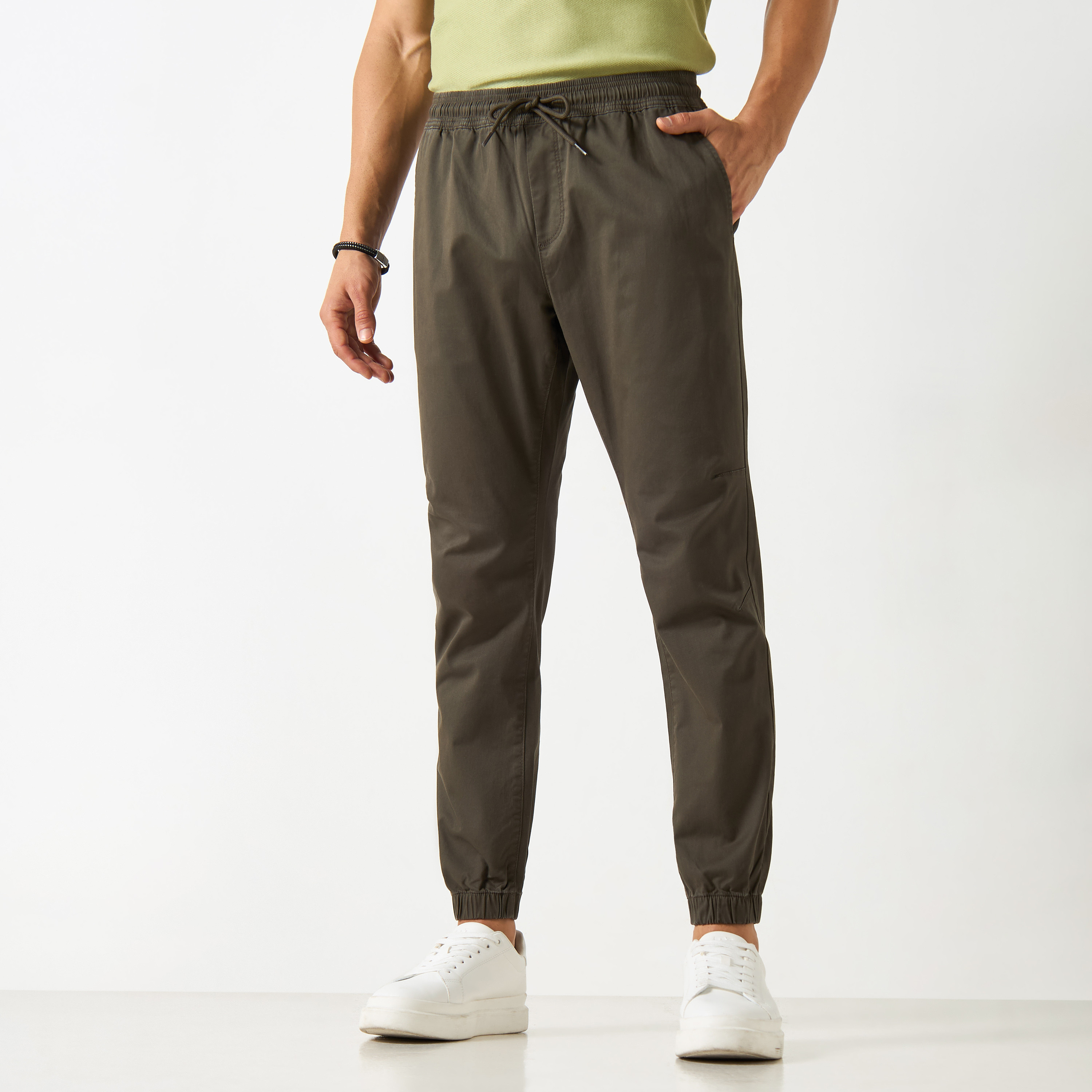 Slim fit mens jogging bottoms sale