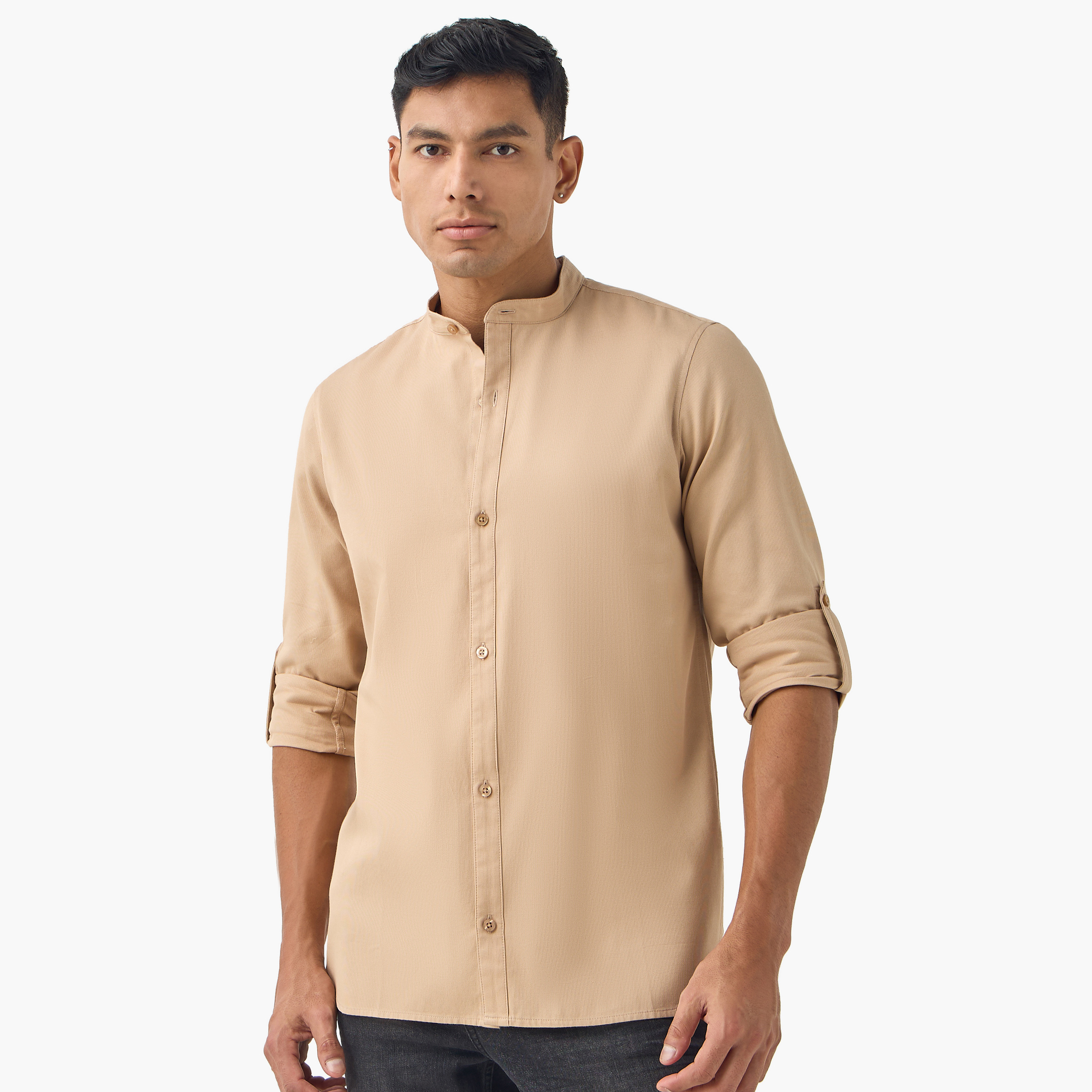 قميص بقصة عادية وياقة وأكمام طويلة-men-clothing-shirts-image-24