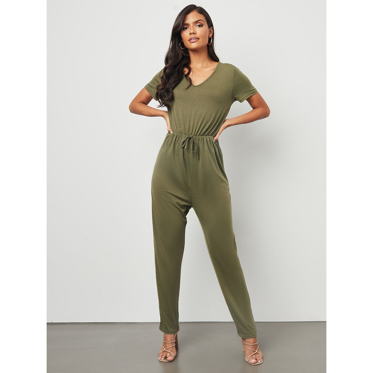 افرول باربطة مع اكمام قصيرة من ستايلي-women-clothing-jumpsuits-image-1