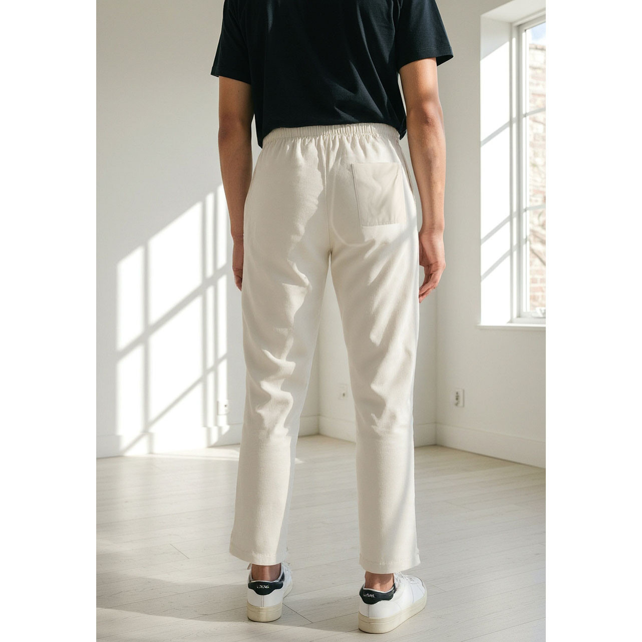 بنطلون بخصر مرن ورباط إغلاق وجيوب-men-clothing-bottoms-trousersandchinos-trousers-image-3