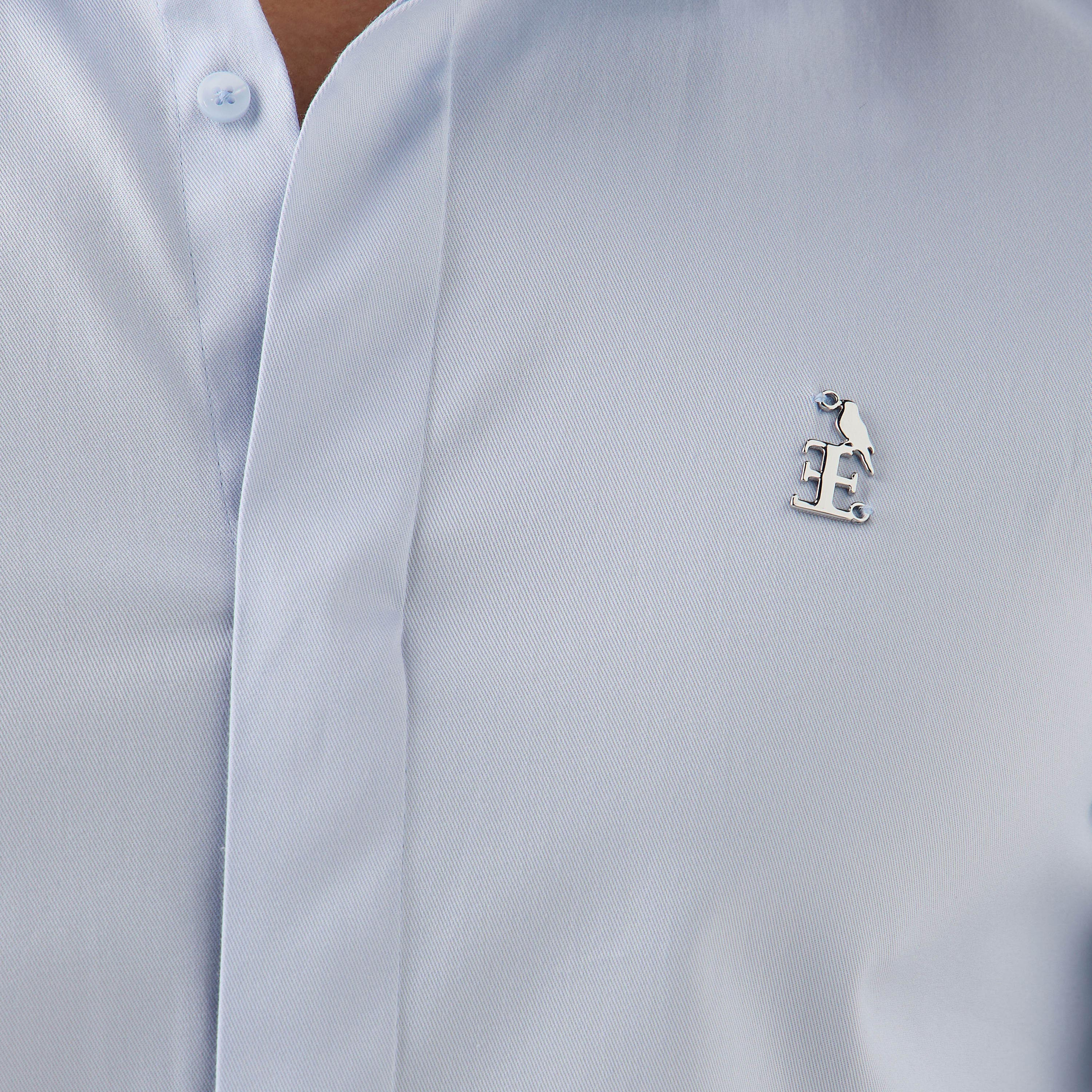 قميص بقصّة عادية وأكمام طويلة وتفاصيل الشعار من إمبيرور-men-clothing-shirts-image-6