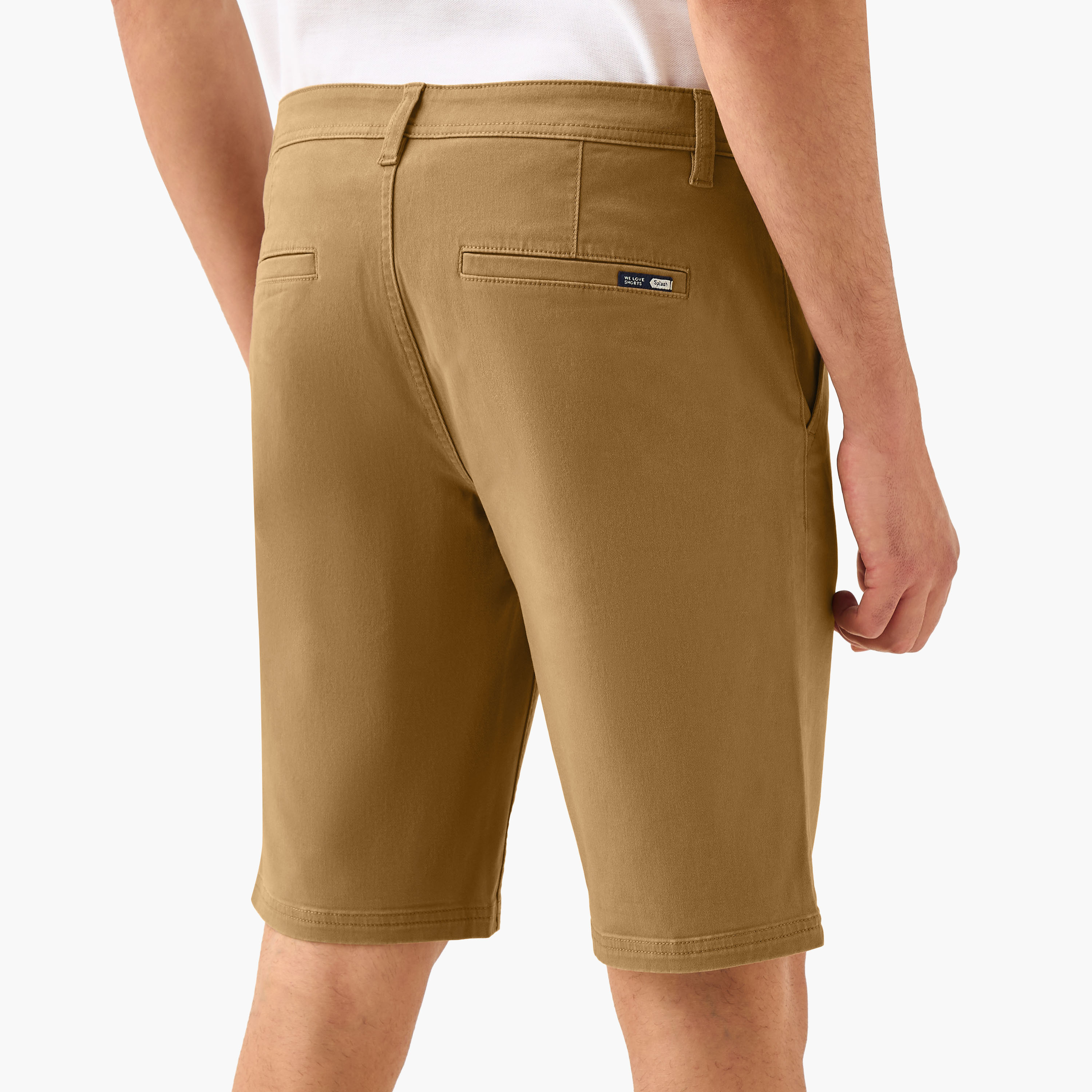 Regular Fit Mid-Rise Shorts with Button Closure and Pockets-men-clothing-bottoms-shorts-image-3