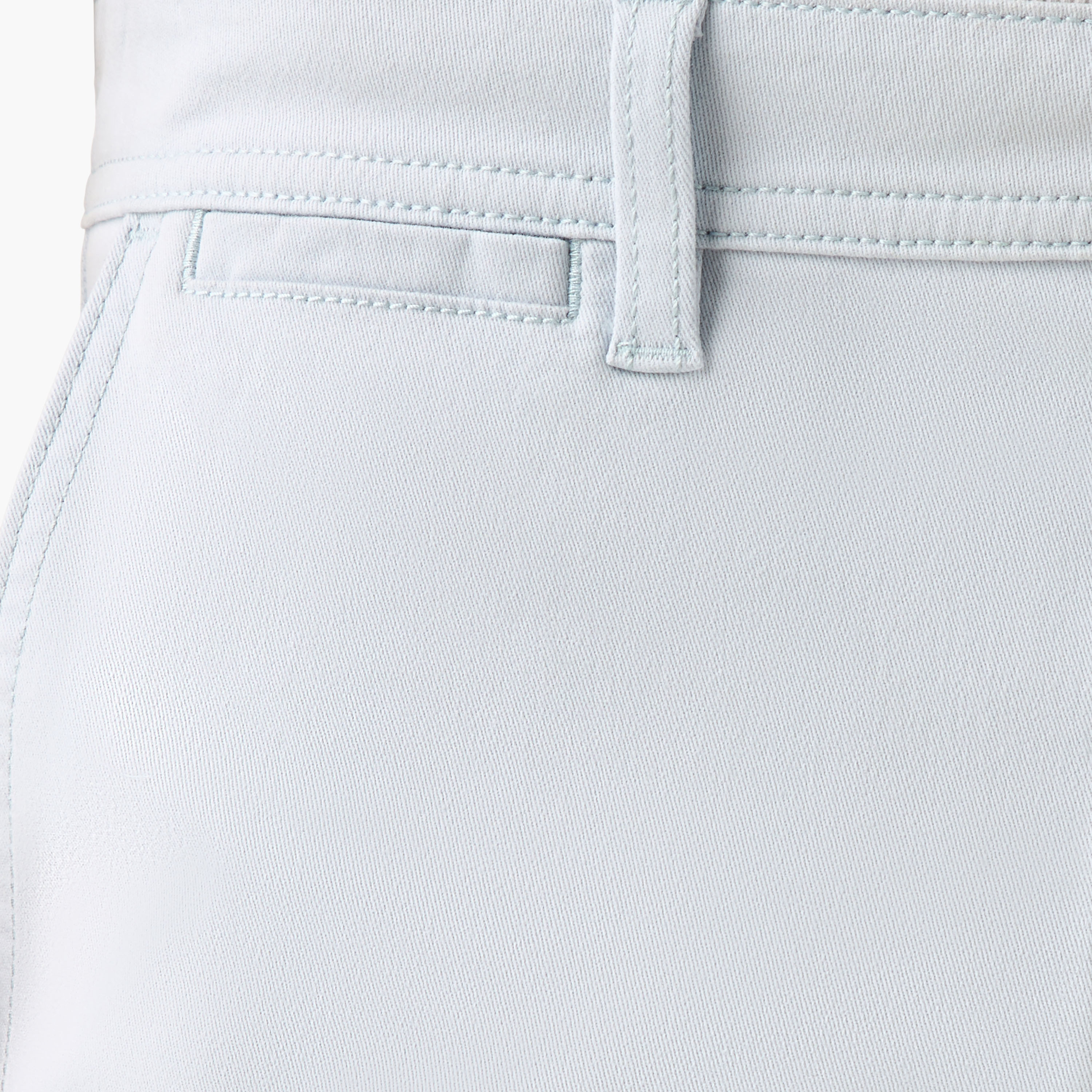 Regular Fit Mid-Rise Shorts with Button Closure and Pockets-men-clothing-bottoms-shorts-image-5