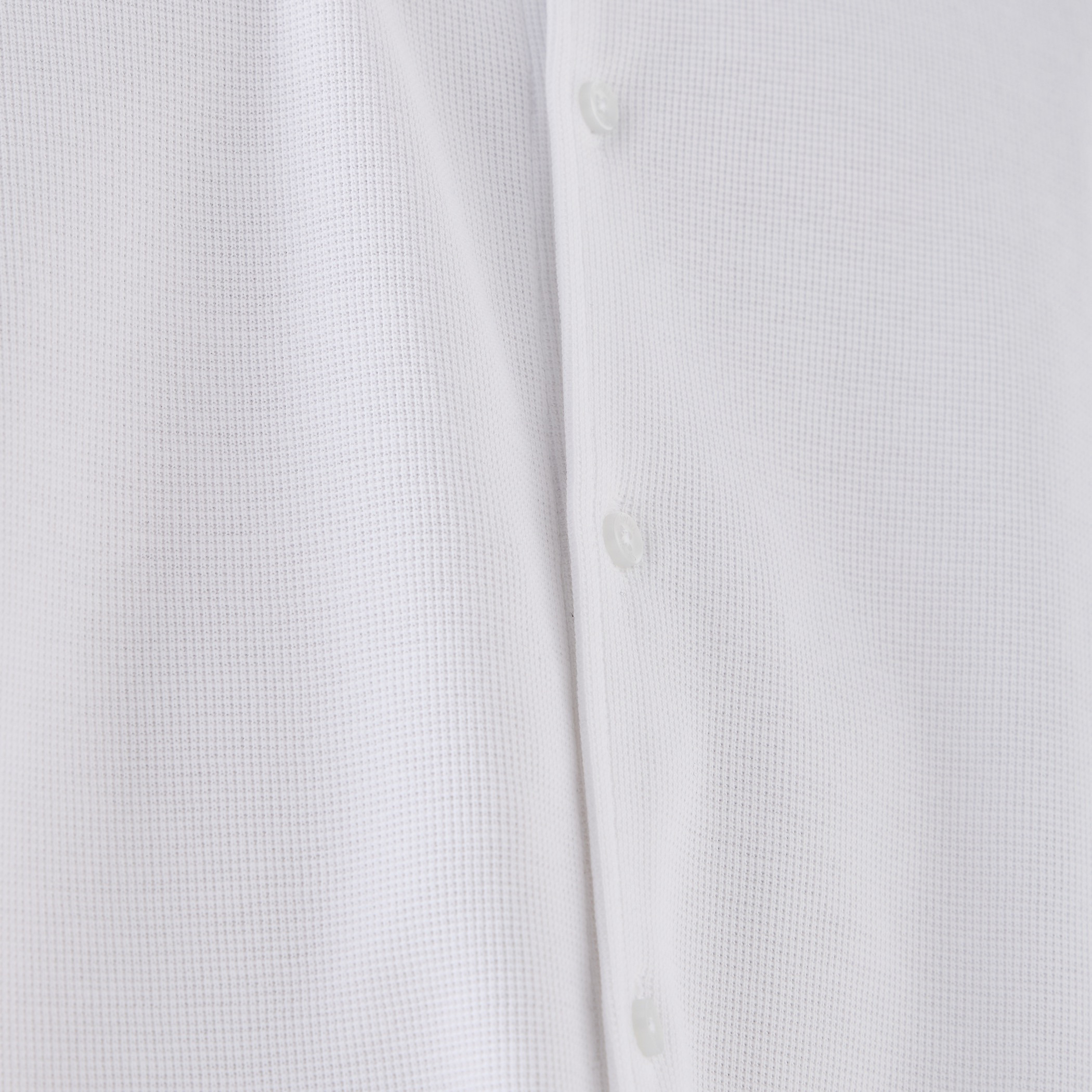 Textured Slim-Fit Shirt with Short Sleeves-men-clothing-shirts-image-5