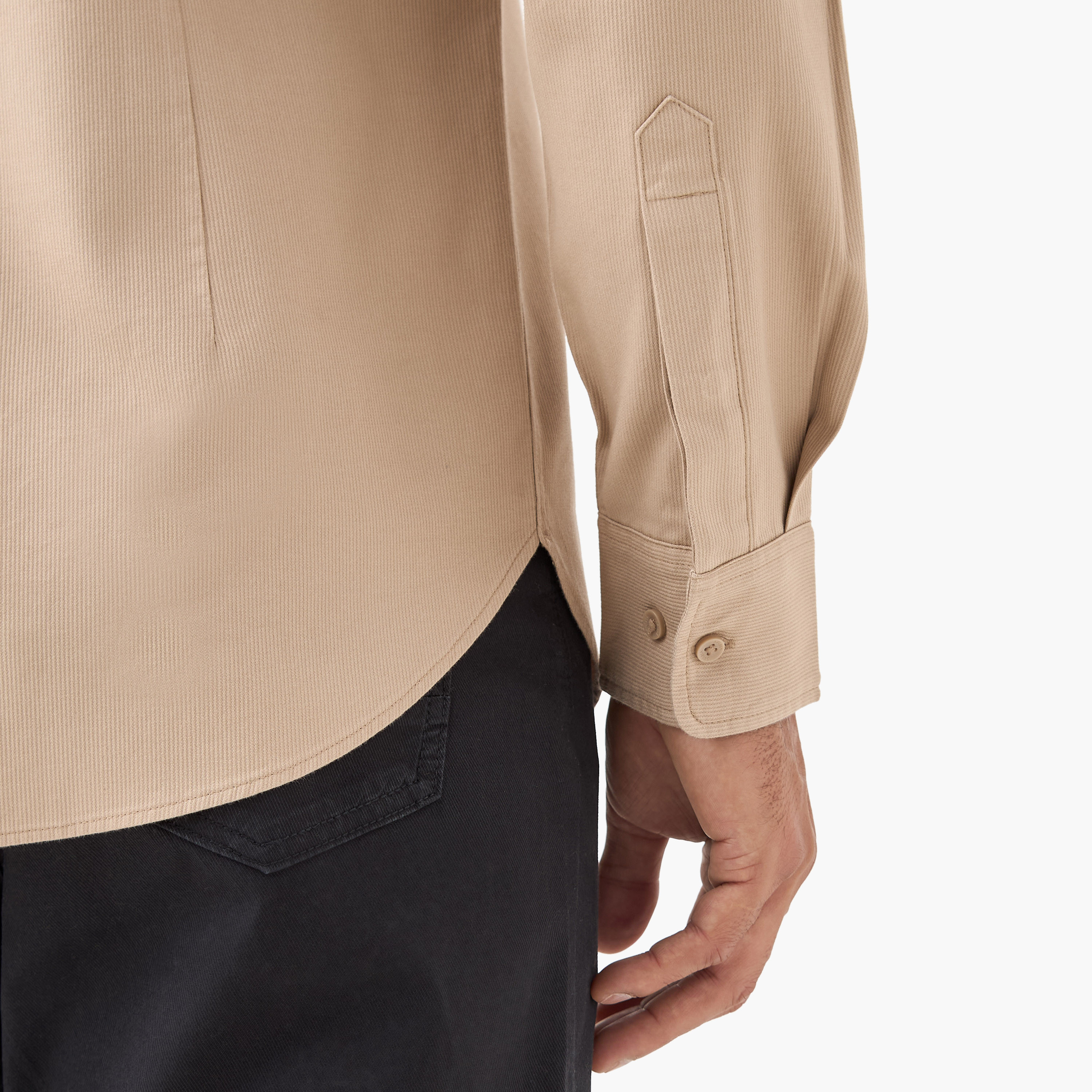 قميص بقصة عادية وياقة ماندارين وأكمام طويلة-men-clothing-shirts-image-22
