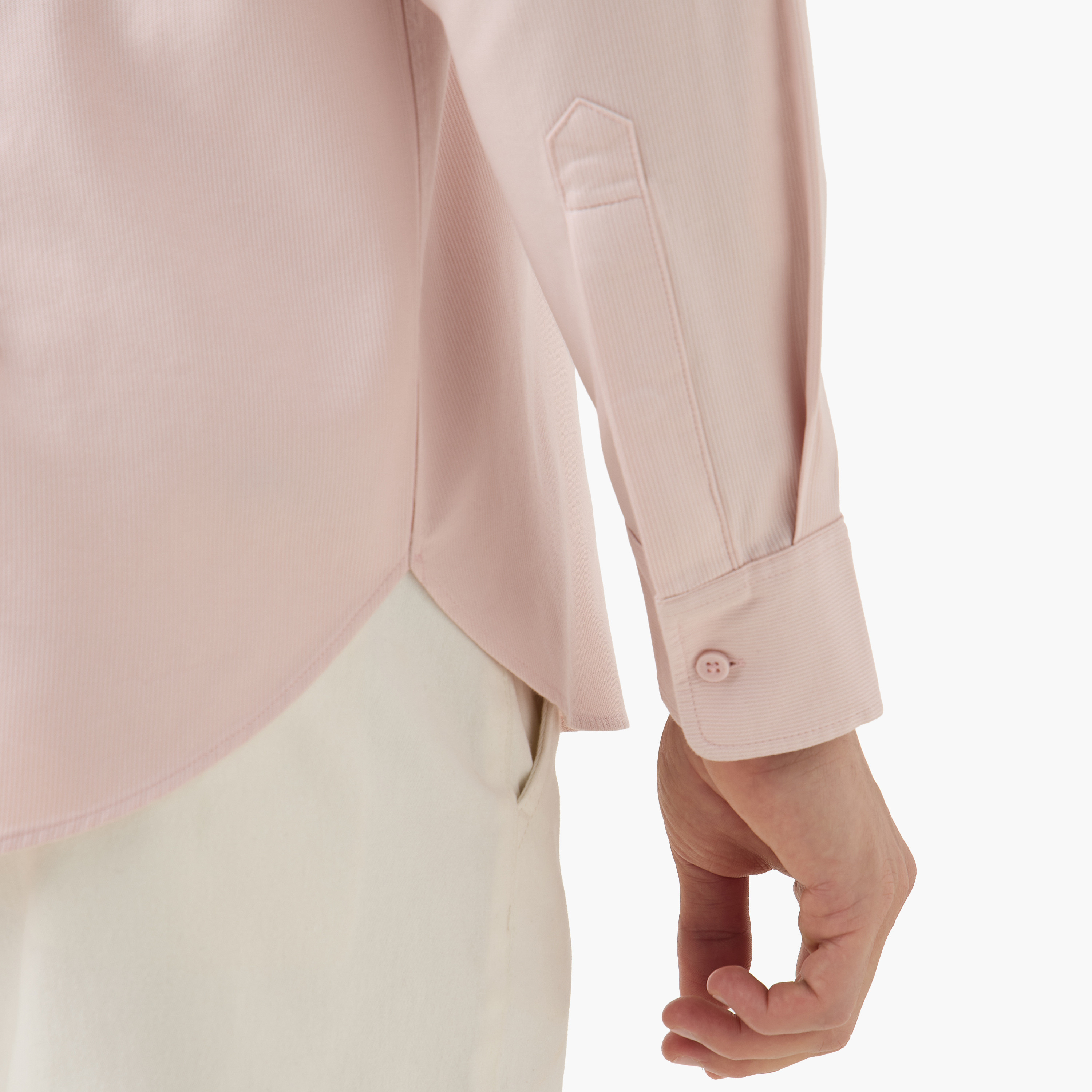 قميص بقصة عادية وياقة ماندارين وأكمام طويلة-men-clothing-shirts-image-34