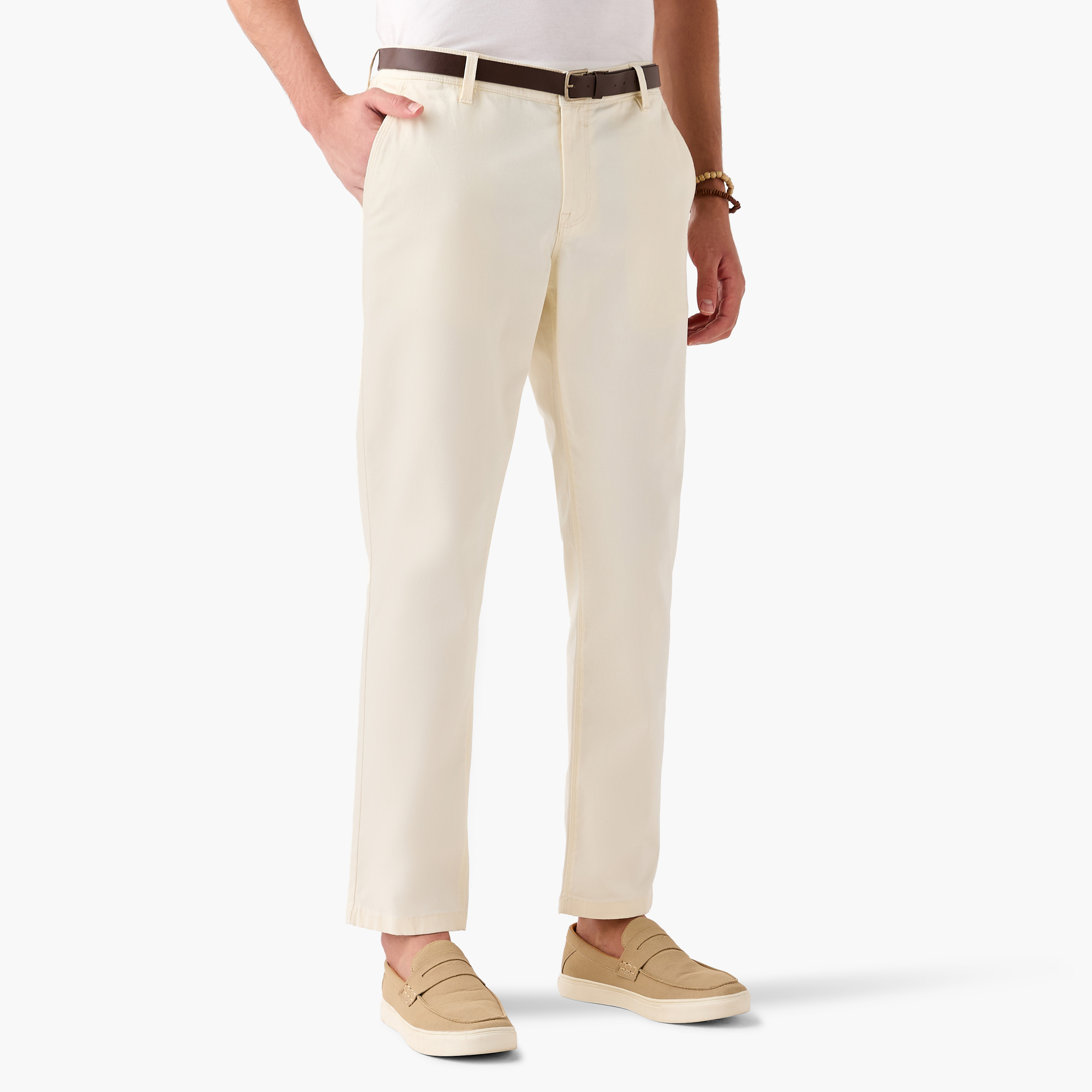 بنطلون تشينو بقصة سليم وحزام وجيوب-men-clothing-bottoms-trousersandchinos-chinos-image-5