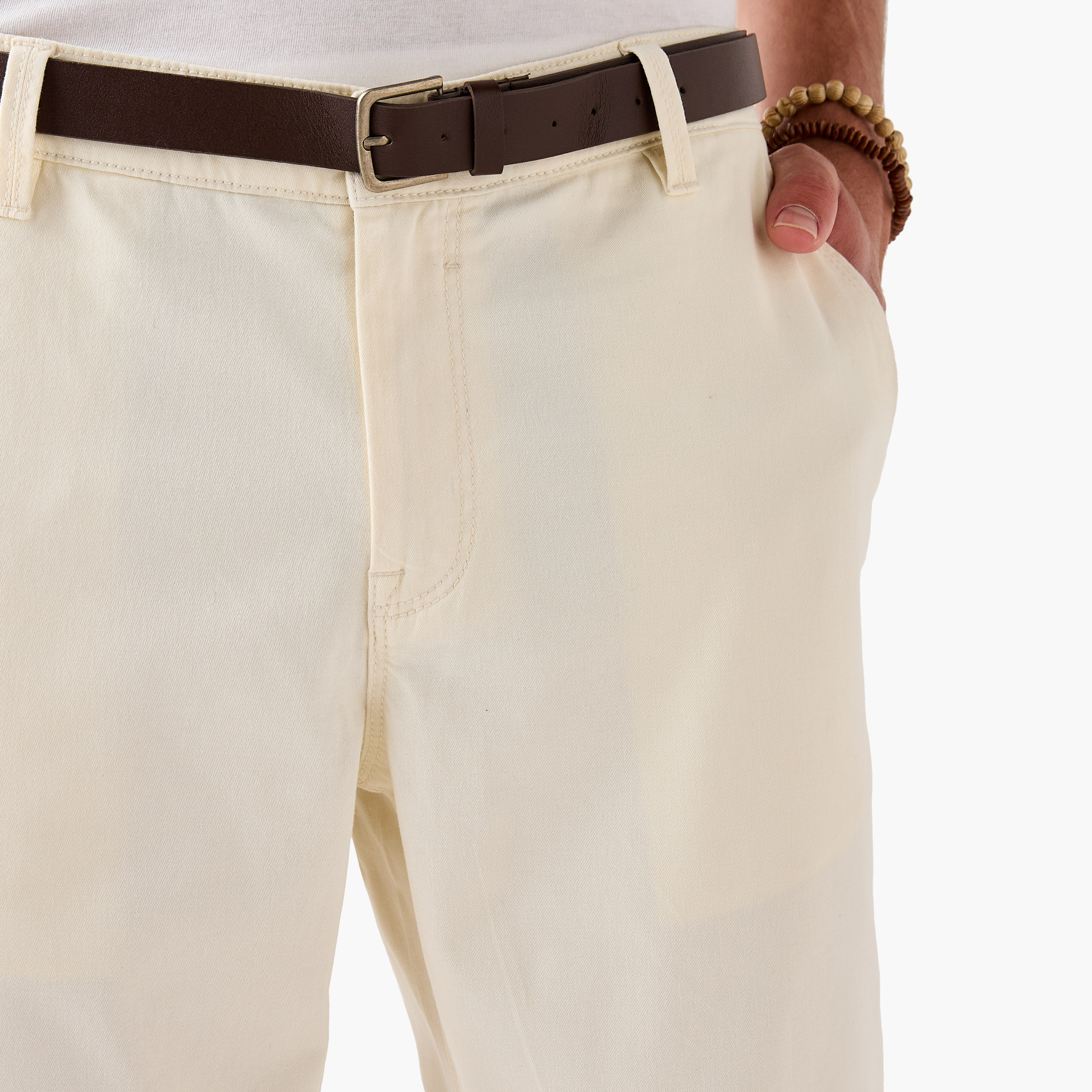 بنطلون تشينو بقصة سليم وحزام وجيوب-men-clothing-bottoms-trousersandchinos-chinos-image-2