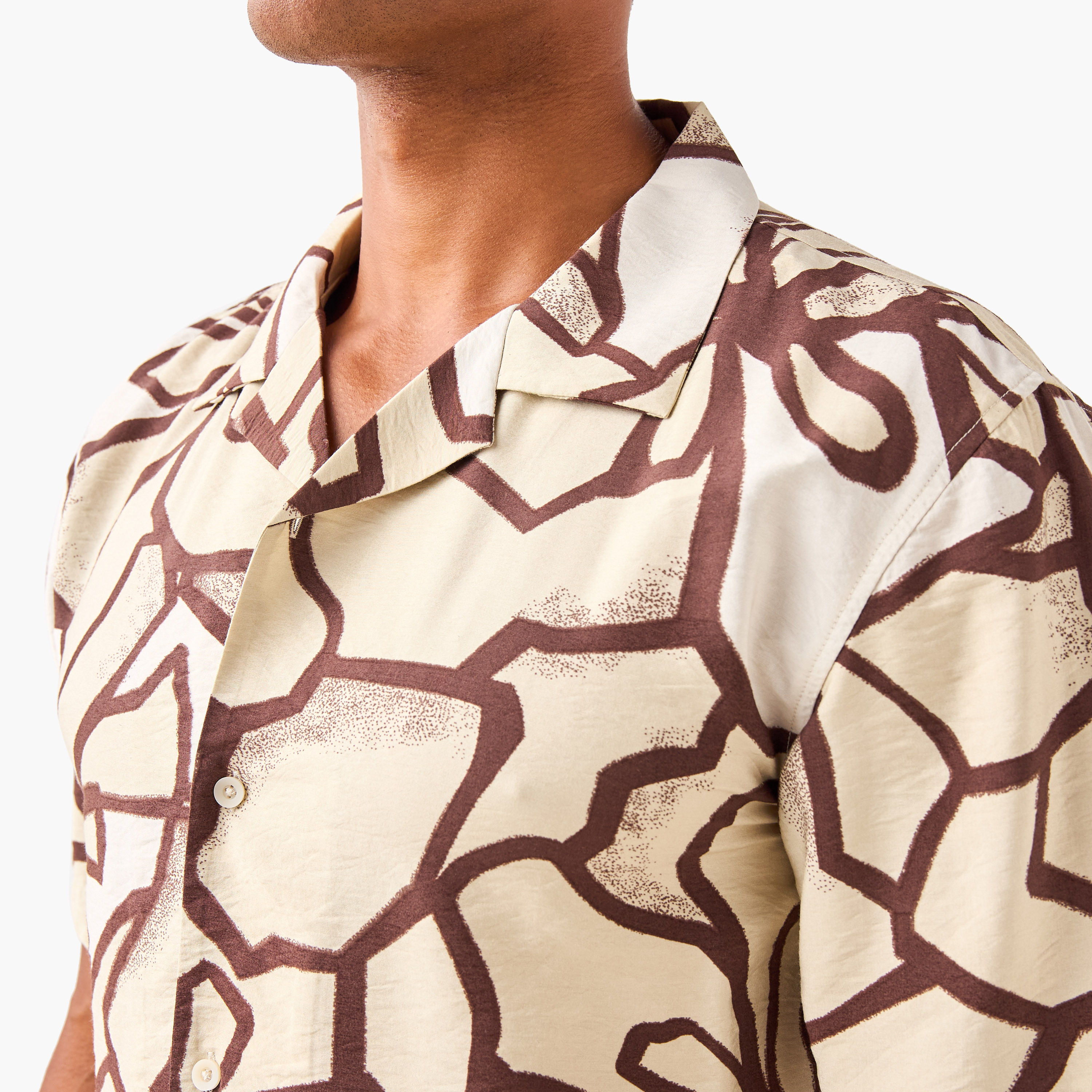 Regular Fit Printed Collared Resort Shirt-men-clothing-shirts-image-4
