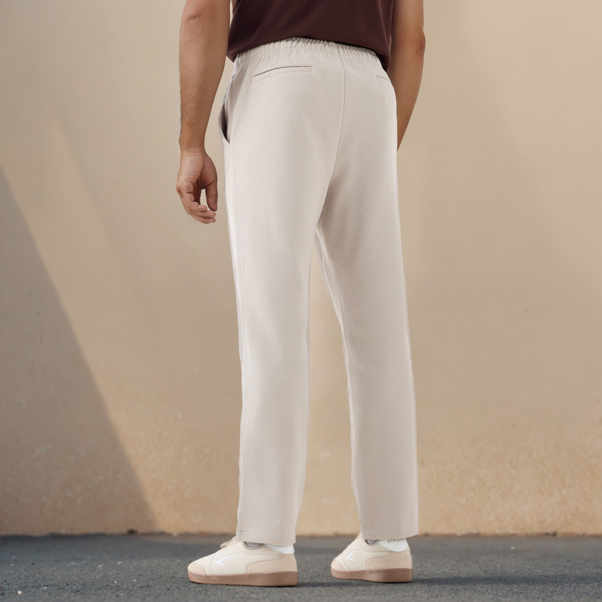 Regular Fit Flexi Waist Pants with Pockets-men-clothing-bottoms-trousersandchinos-trousers-image-3