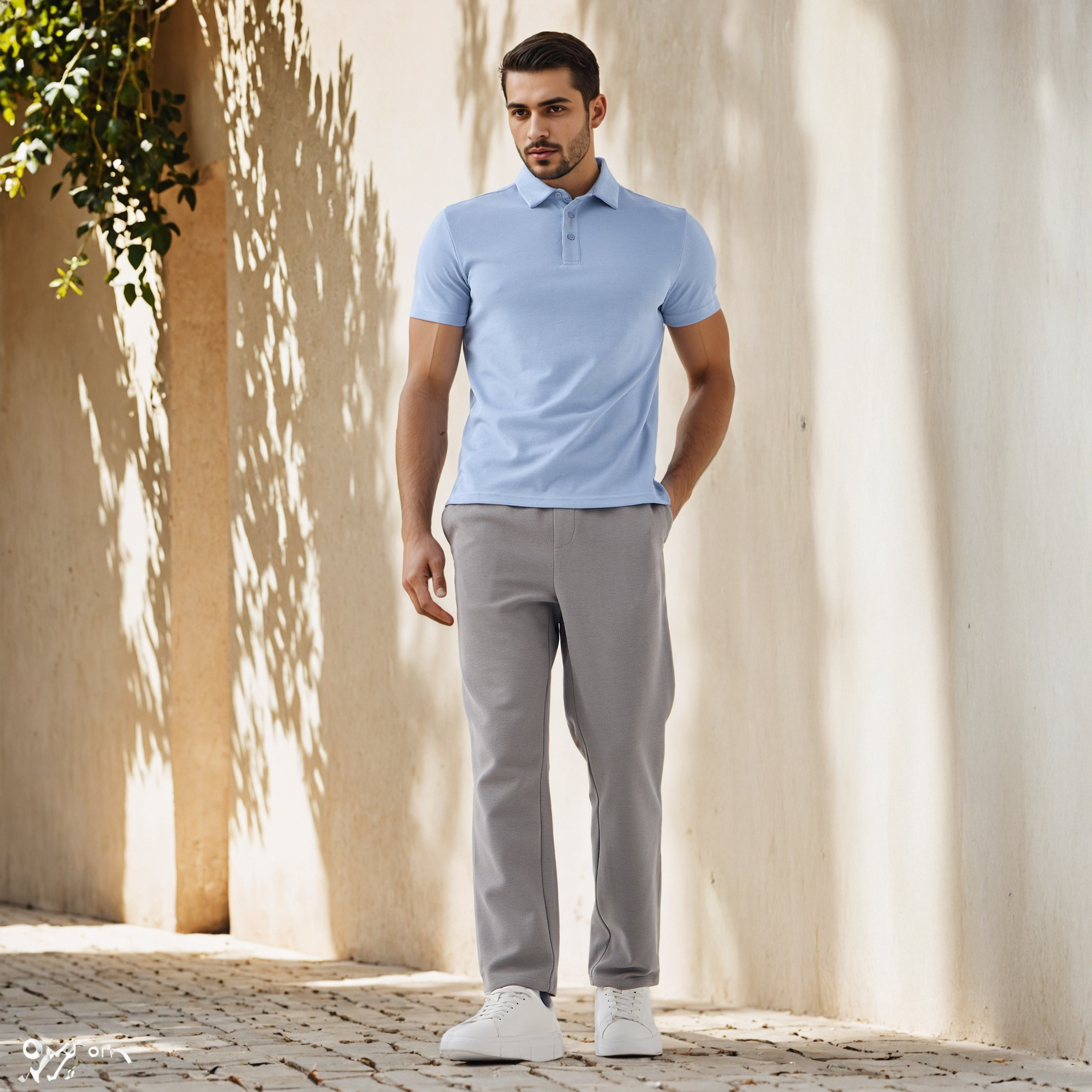 Regular Fit Flexi Waist Pants with Pockets-men-clothing-bottoms-trousersandchinos-trousers-image-2