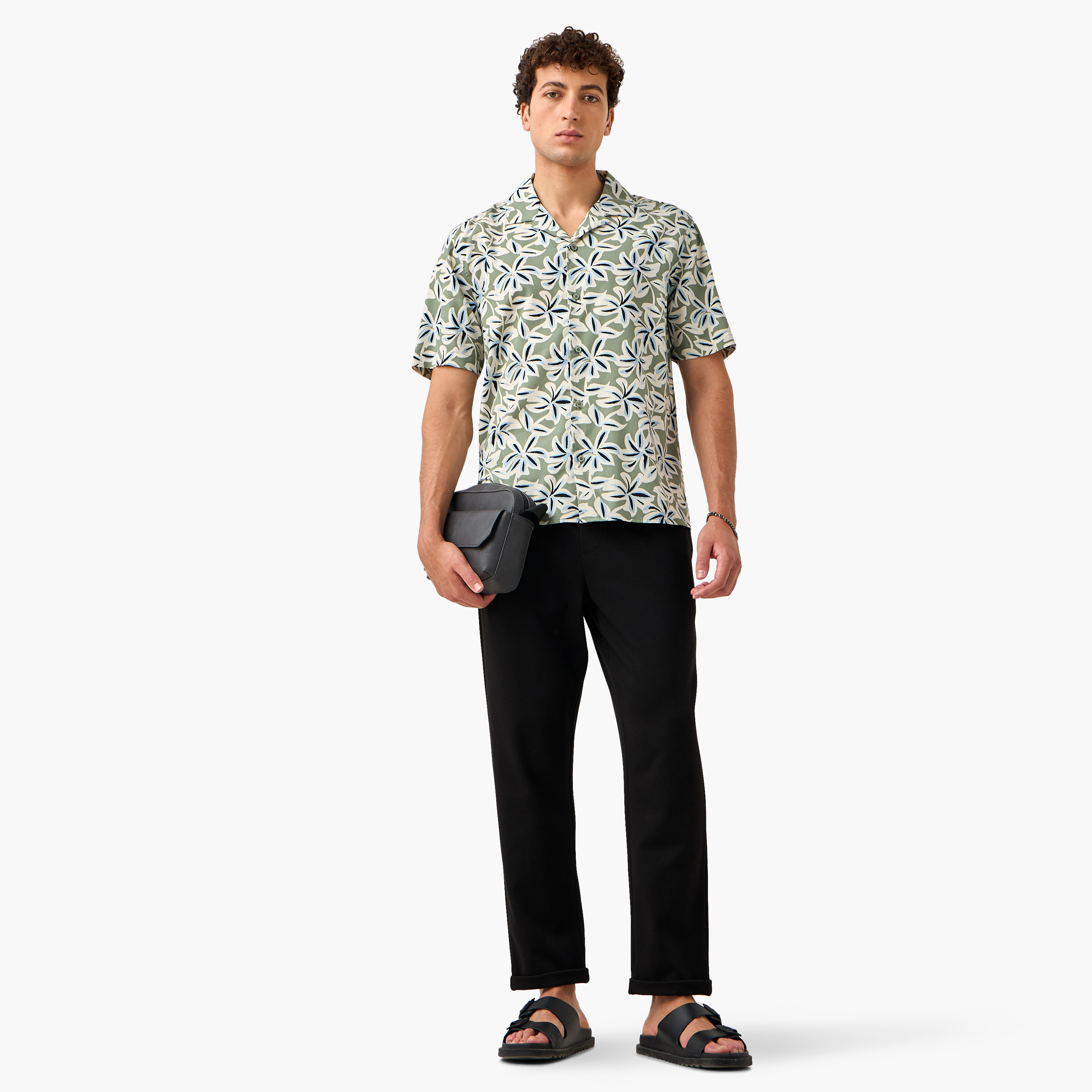 Regular Fit Printed Collared Resort Shirt-men-clothing-shirts-image-2