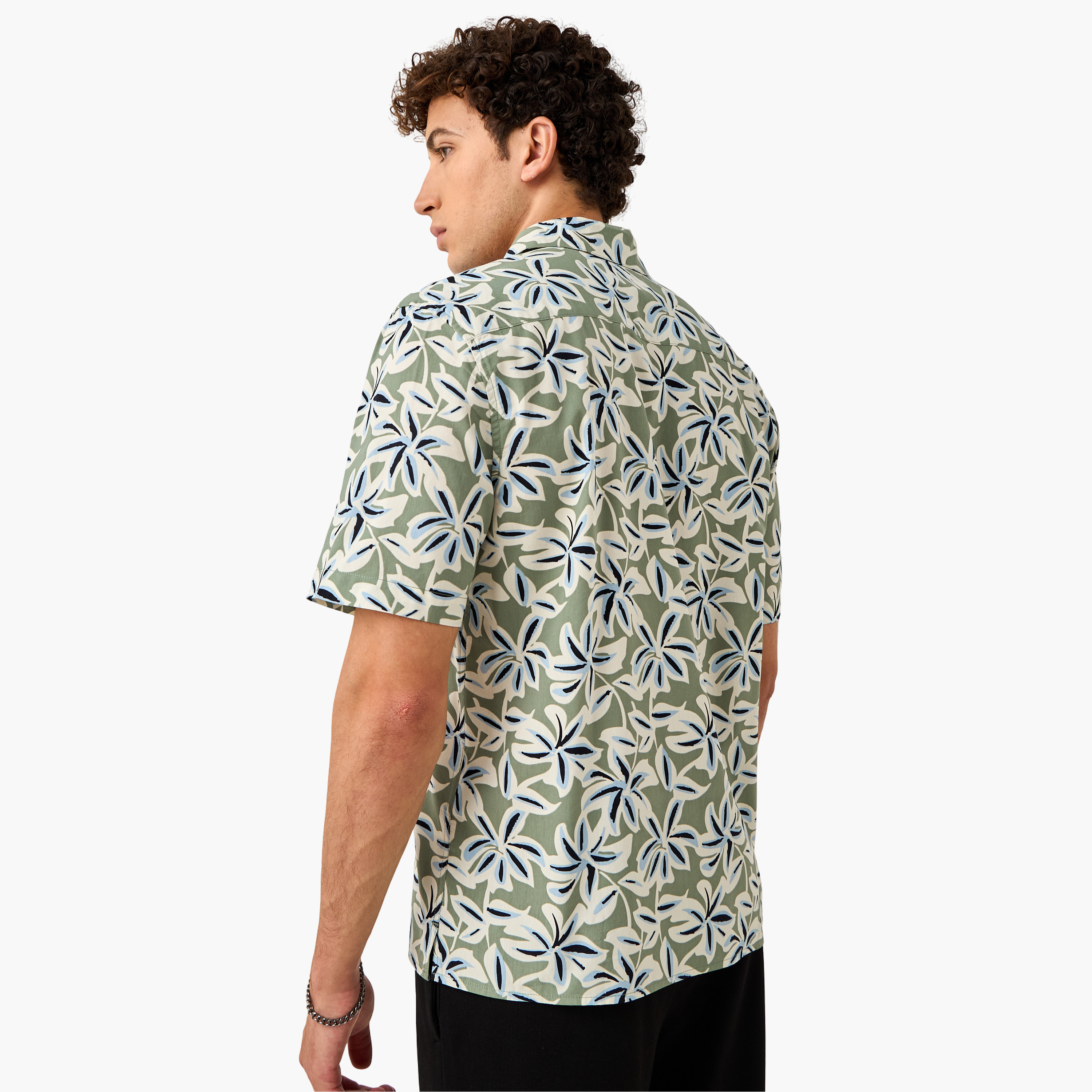 Regular Fit Printed Collared Resort Shirt-men-clothing-shirts-image-3