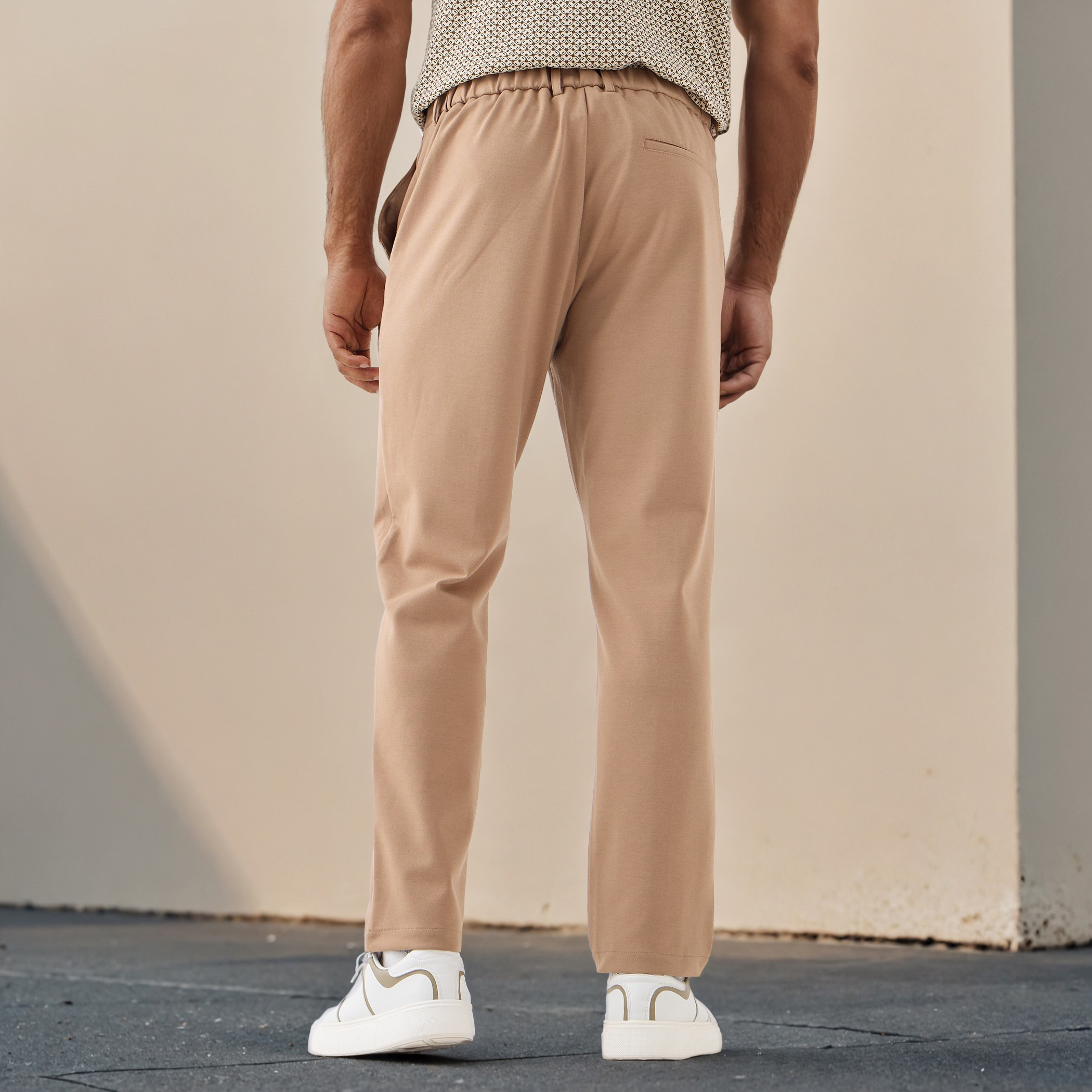 Regular Fit Pants with Flexi Waist and Pockets-men-clothing-bottoms-trousersandchinos-trousers-image-3