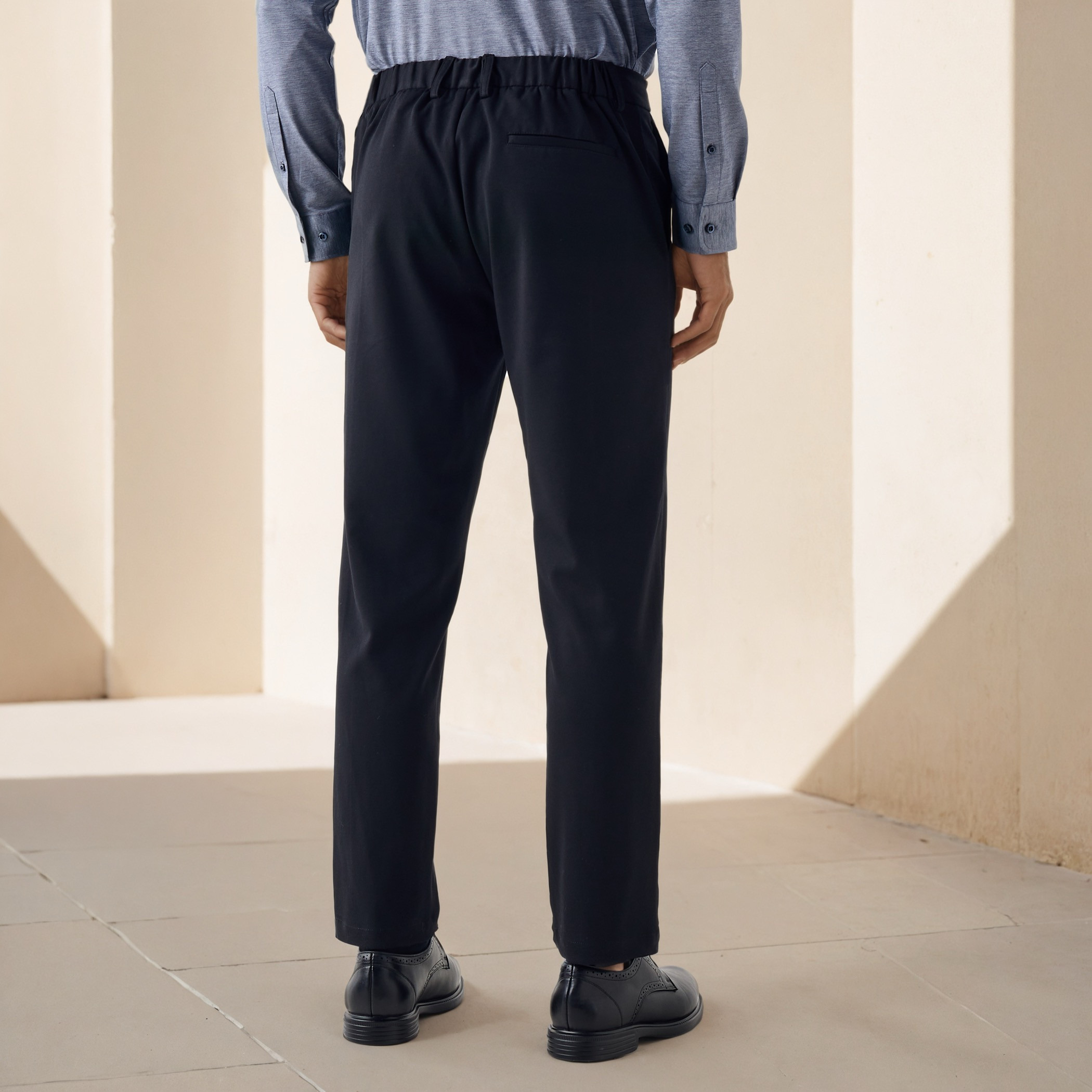 Regular Fit Pants with Flexi Waist and Pockets-men-clothing-bottoms-trousersandchinos-trousers-image-3
