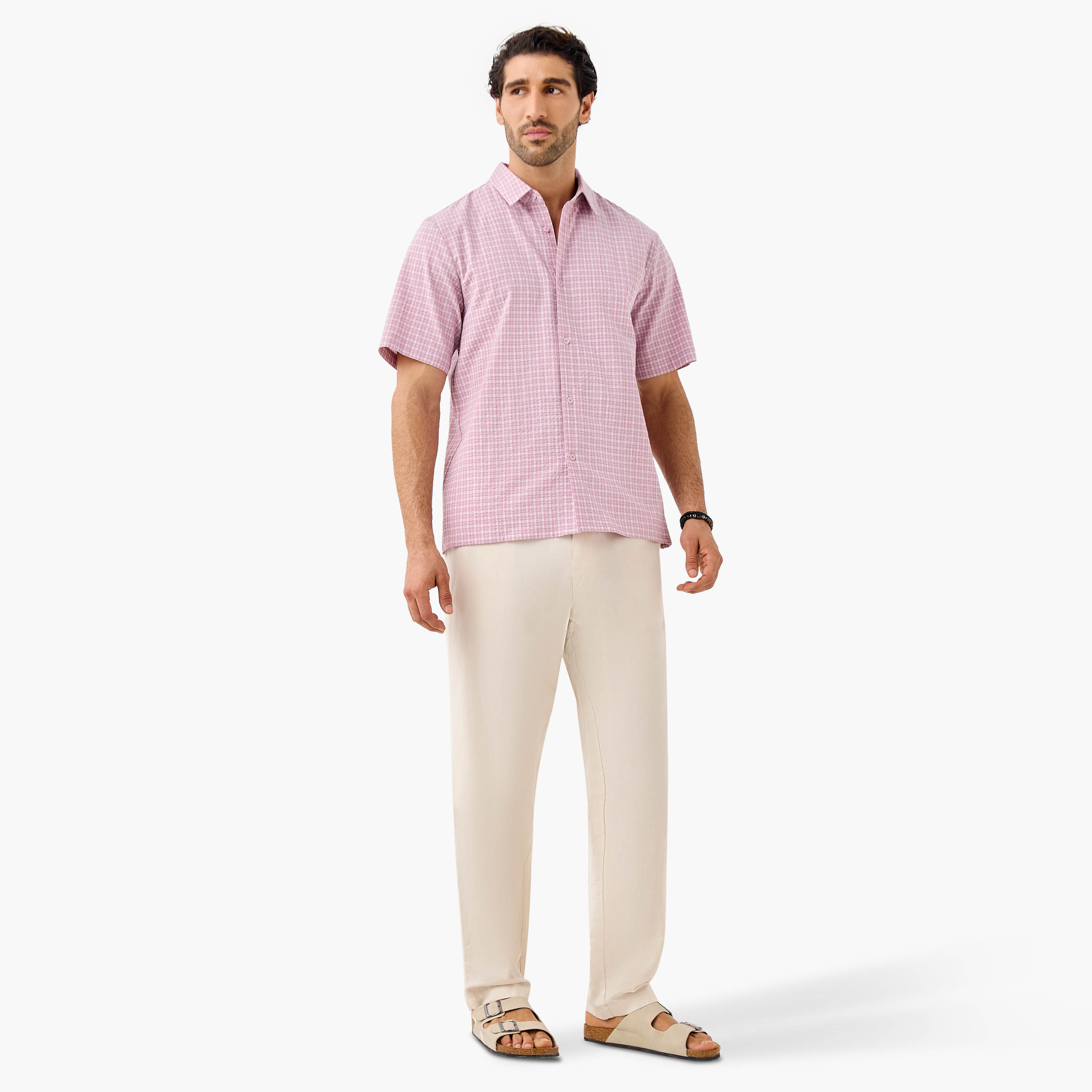 قميص كاروهات بقصّة عادية-men-clothing-shirts-image-2