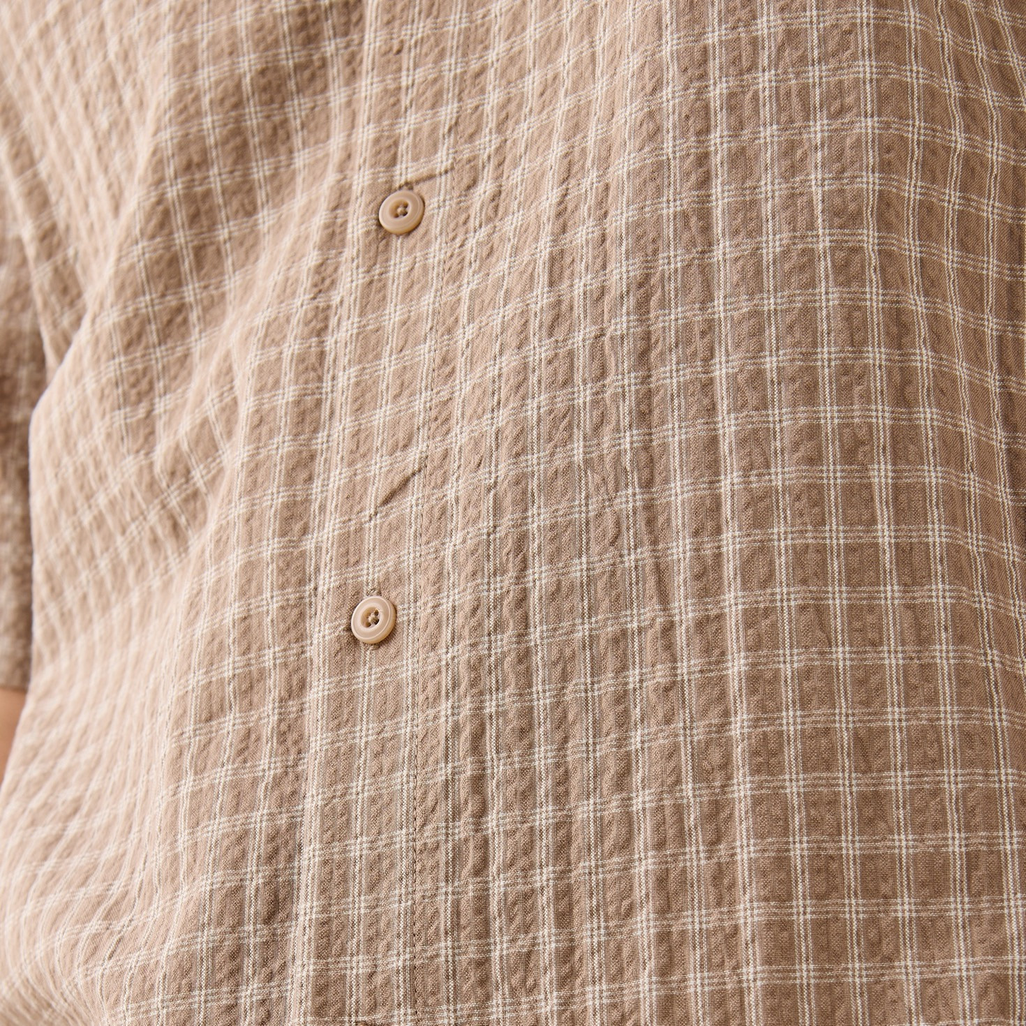 Regular Fit Seersucker Checked Shirt-men-clothing-shirts-image-5